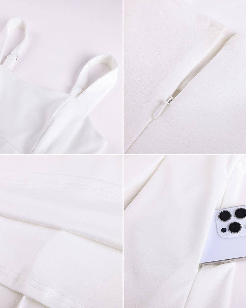 belle poque 1980s Vintage Womens Midi Dress Square Neck Wedding Guest Dresses