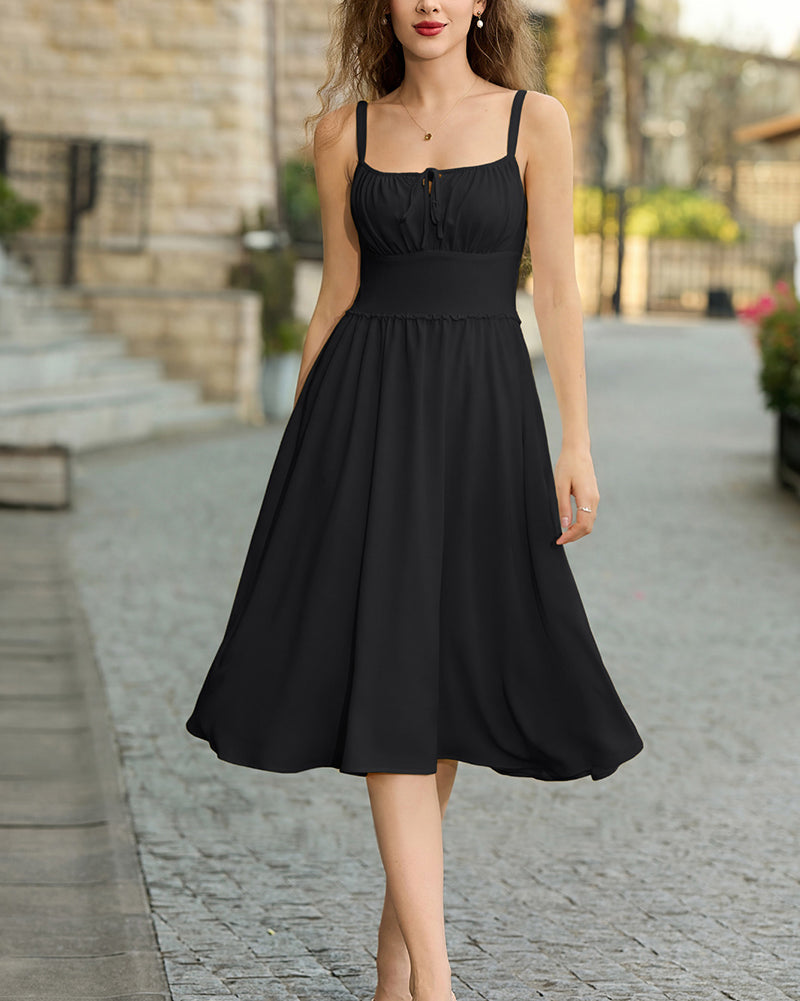 belle poque Summer Dress for Women 2026 Sleeveless Sundress Flowy Wedding Guest Dresses