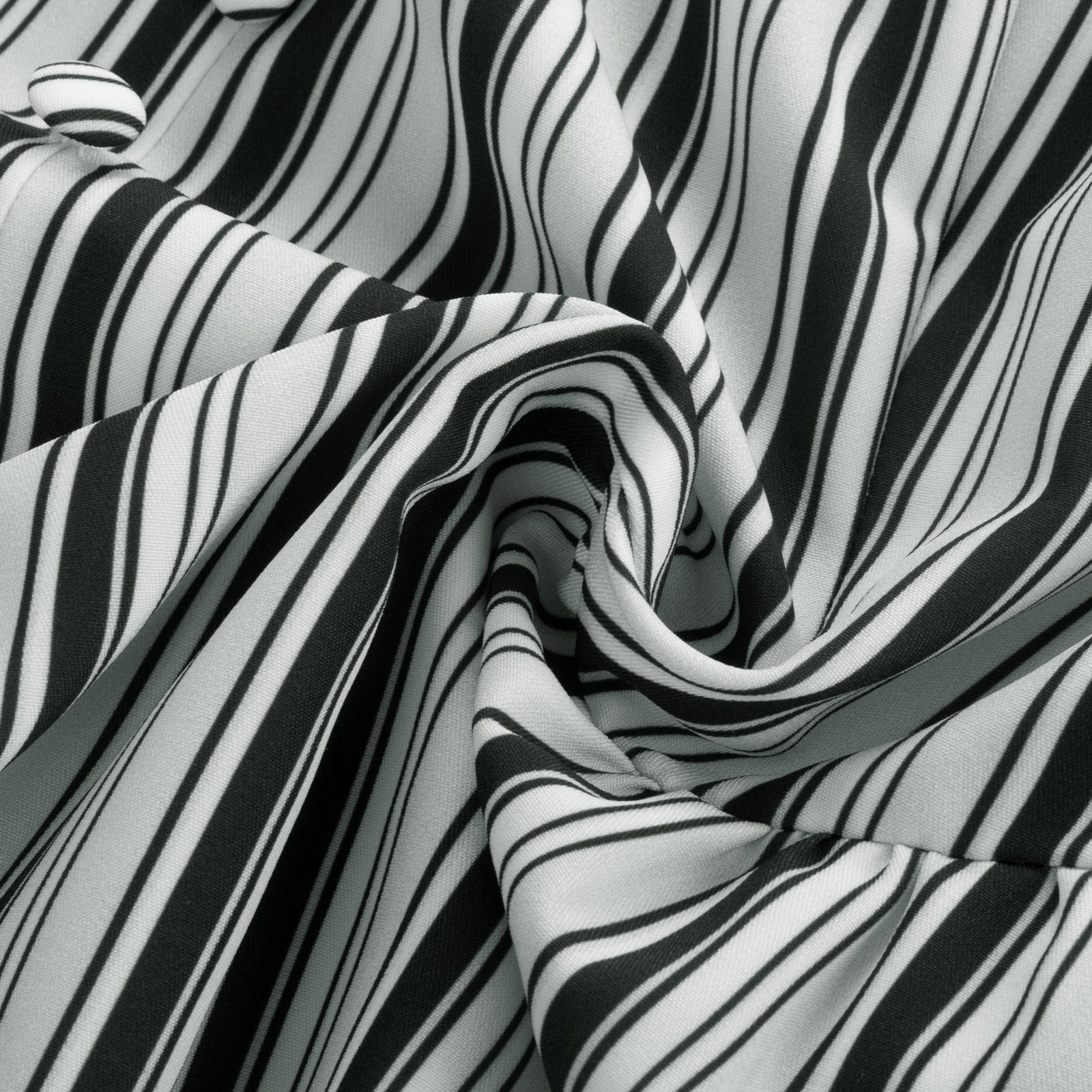 belle poque BP Women Vintage Striped Peplum Hem Tops Sleeveless Square Neck A-Line Tops