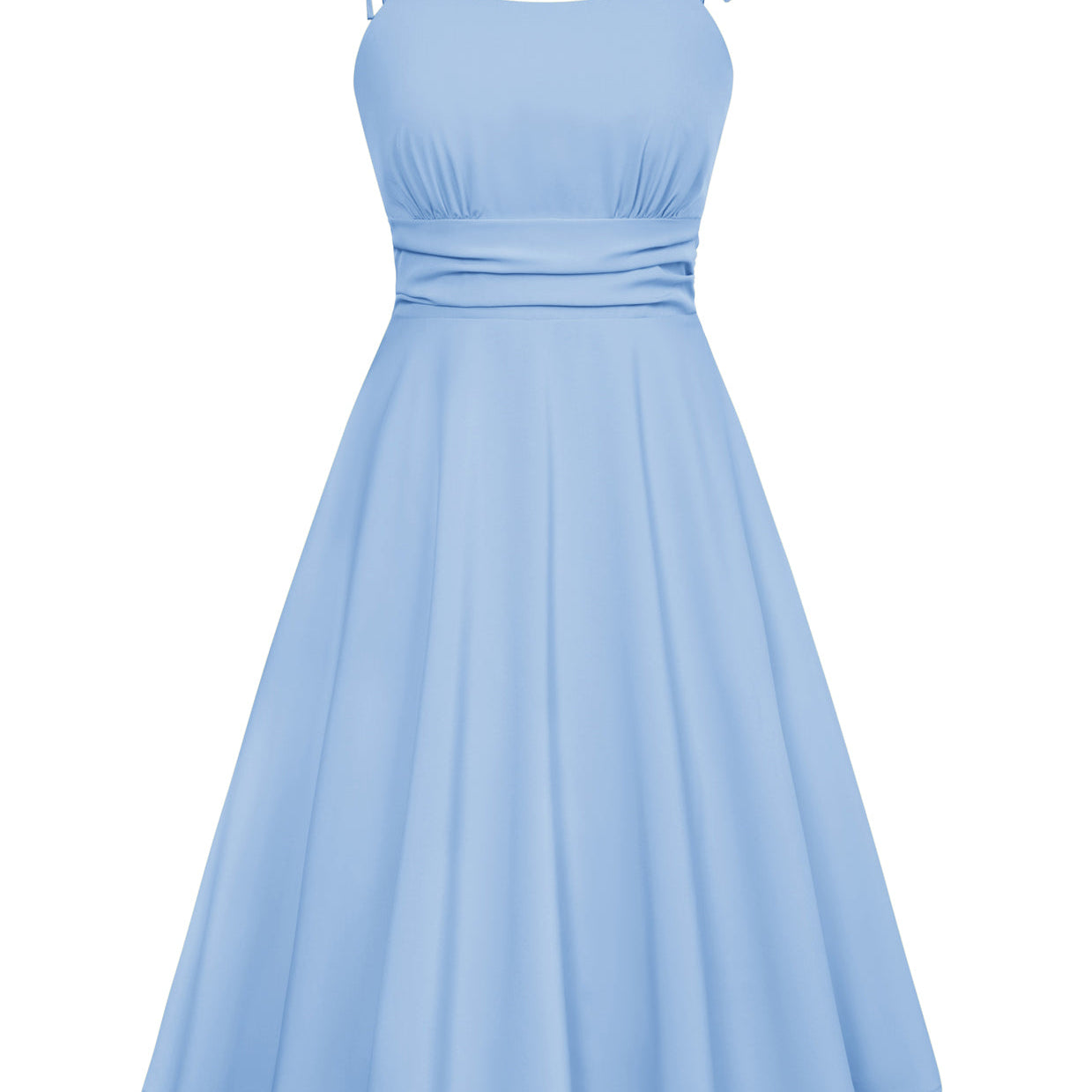 belle poque Summer Slip Dresses for Women Spaghetti Strap Midi Sun Dress Cute Casual Dress with Pockets Blue