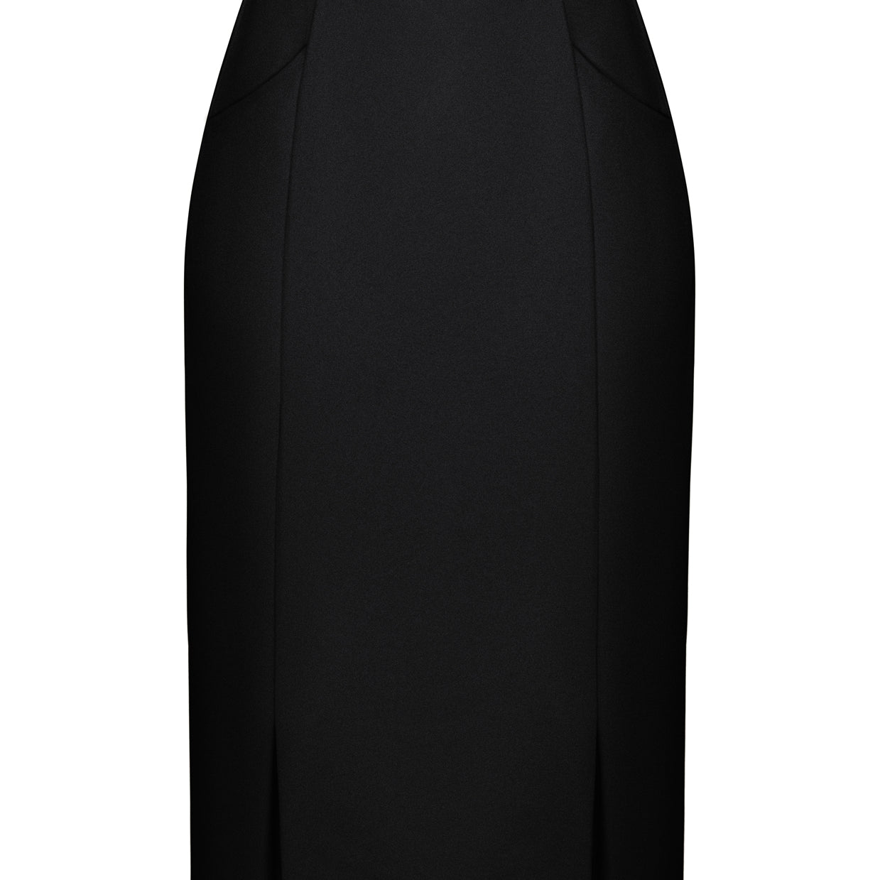 belle poque BP Women Vintage Bodycon Skirt Elastic Waist Below Knee Hips-Wrapped Skirt Black