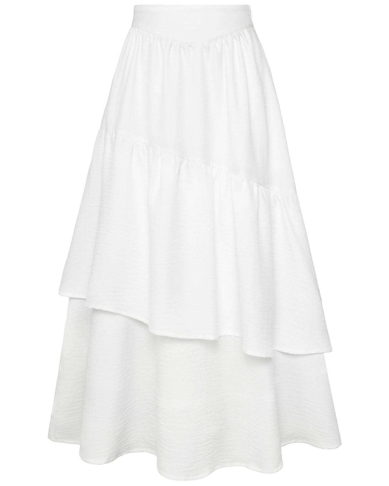 belle poque BP Women Vintage 2-Layer Swing Skirt Elastic High Waist Maxi Skirt