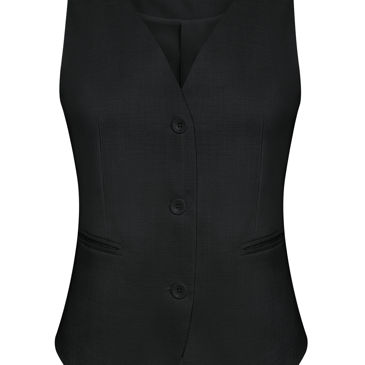 belle poque BP Women Vintage Single Breasted Waistcoat V-Neck Smocked Side Waist Vest Black