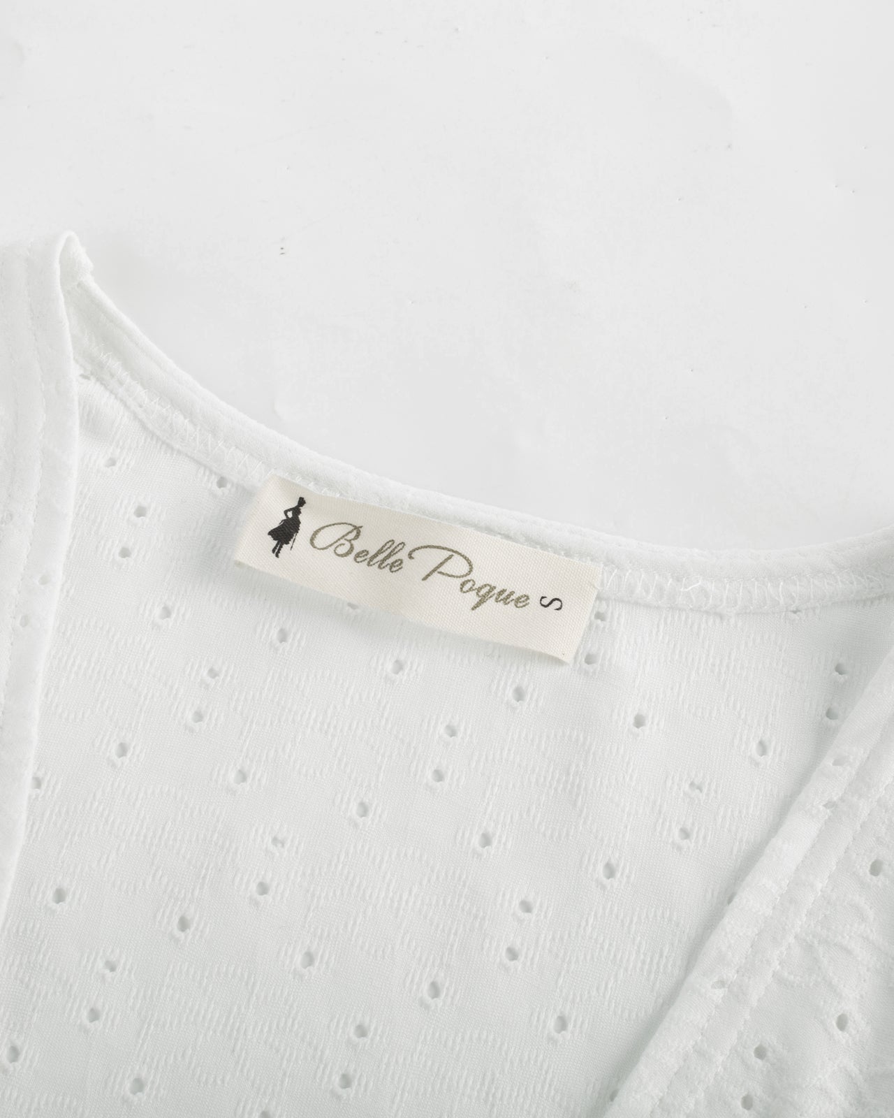 belle poque Women Vintage Hollowed-out Shrug Ruched Short Sleeve Open Front Tops