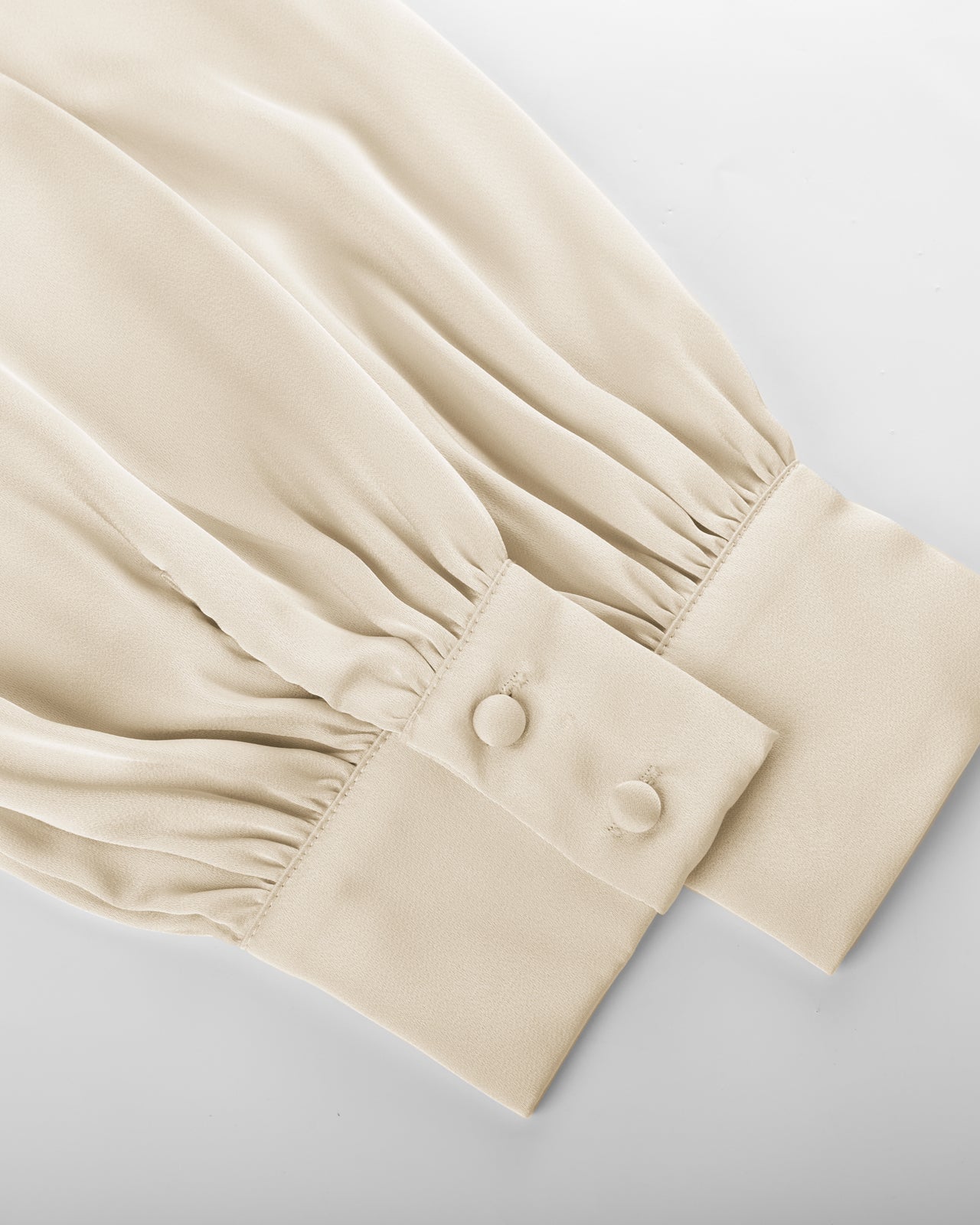 belle poque Vintage Elastic Waist Blouse Long Sleeve Lapel V-Neck Pullover Tops