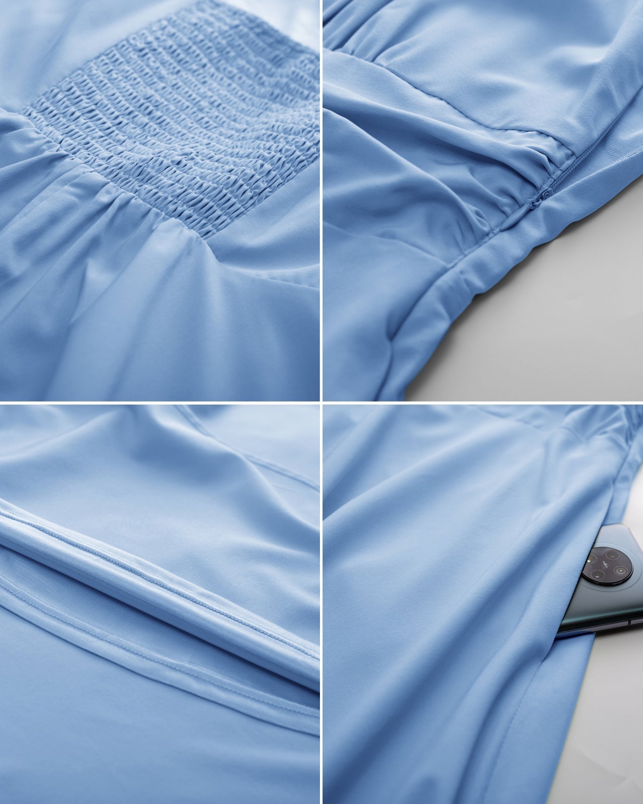 belle poque Summer Slip Dresses for Women Spaghetti Strap Midi Sun Dress Cute Casual Dress with Pockets