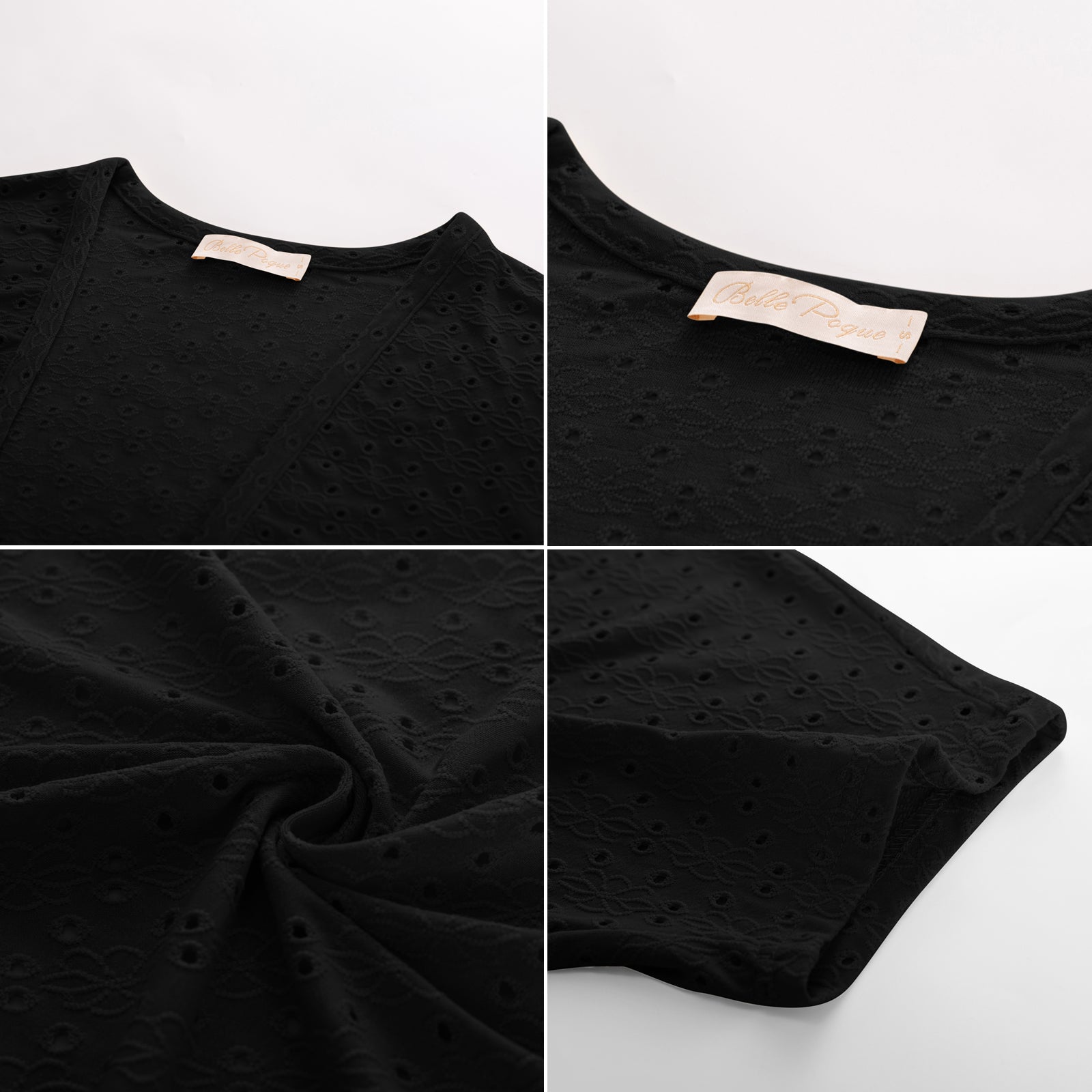 belle poque Vintage Open Front Bolero Shrug Batwing Short Sleeve