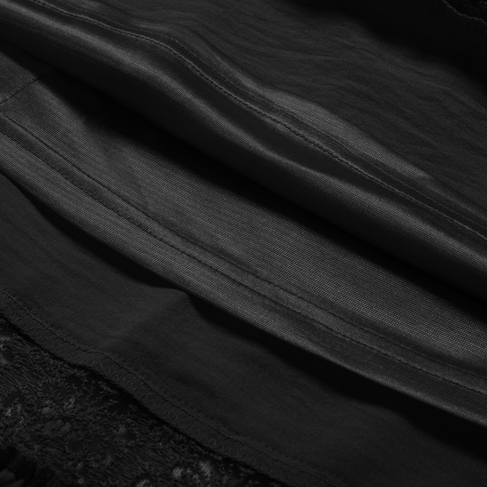 belle poque Women Vintage Tiered Swing Skirt Elastic Waist Ruffled Hem Mid-Calf Skirt