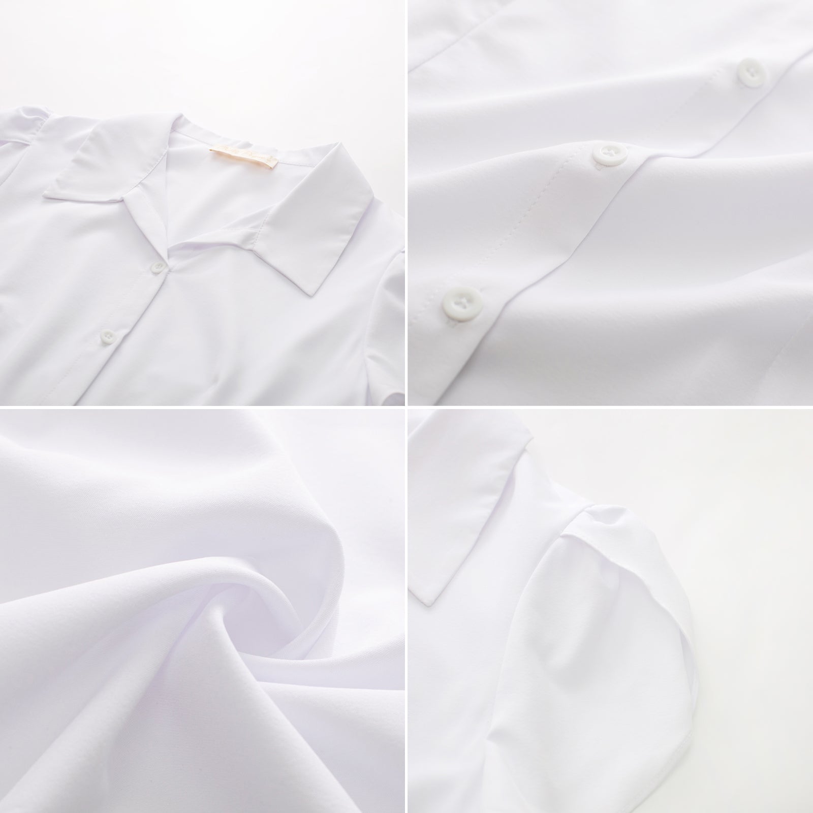 belle poque Business Casual Shirts Tops Summer Button Blouse for Women