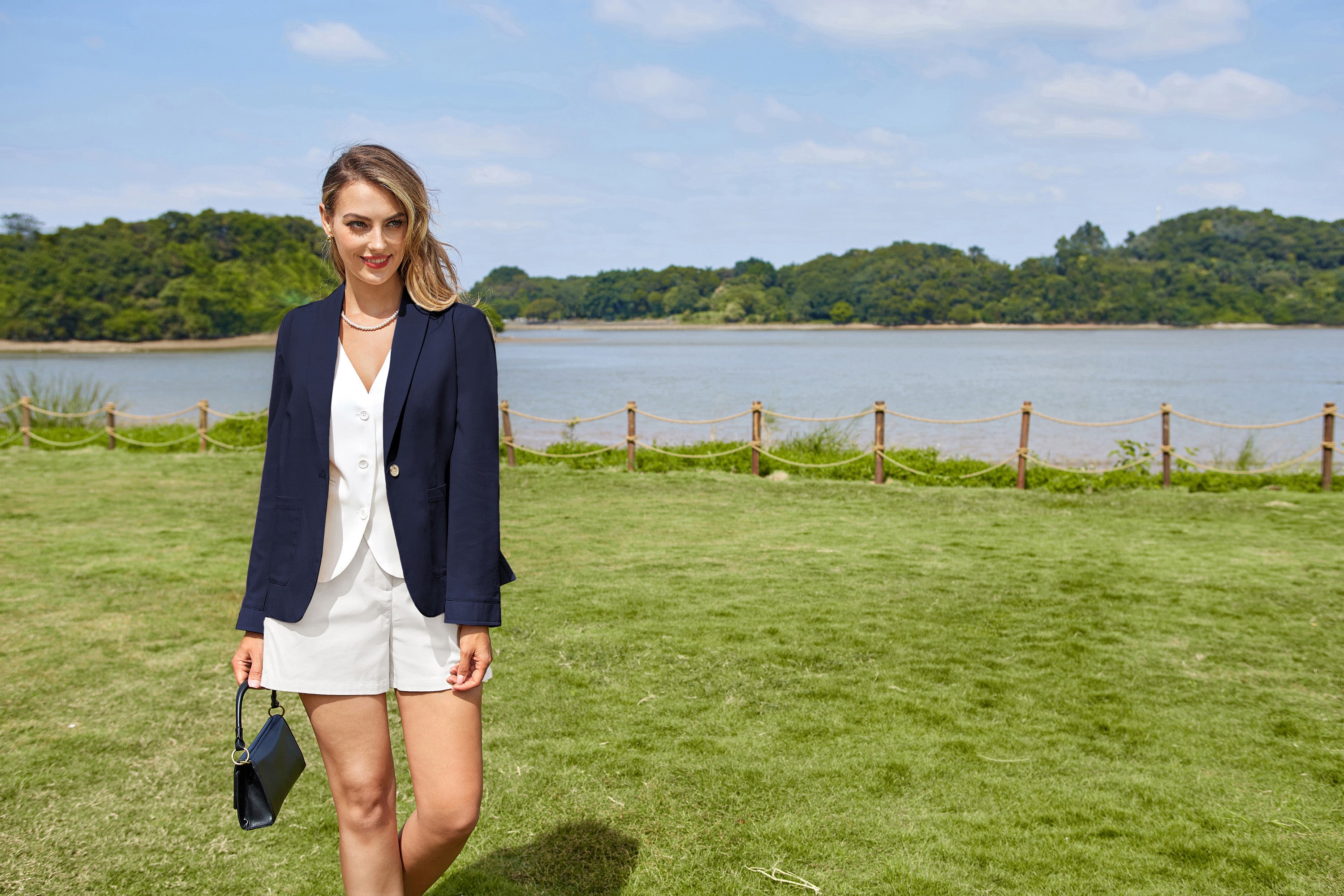 belle poque BP Women Vintage Shawl Lapel Blazer Coat OL One-Button Back Slit Suit Coat