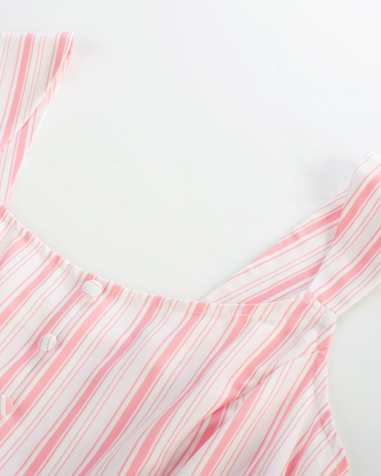 belle poque BP Women Vintage Striped Peplum Hem Tops Sleeveless Square Neck A-Line Tops