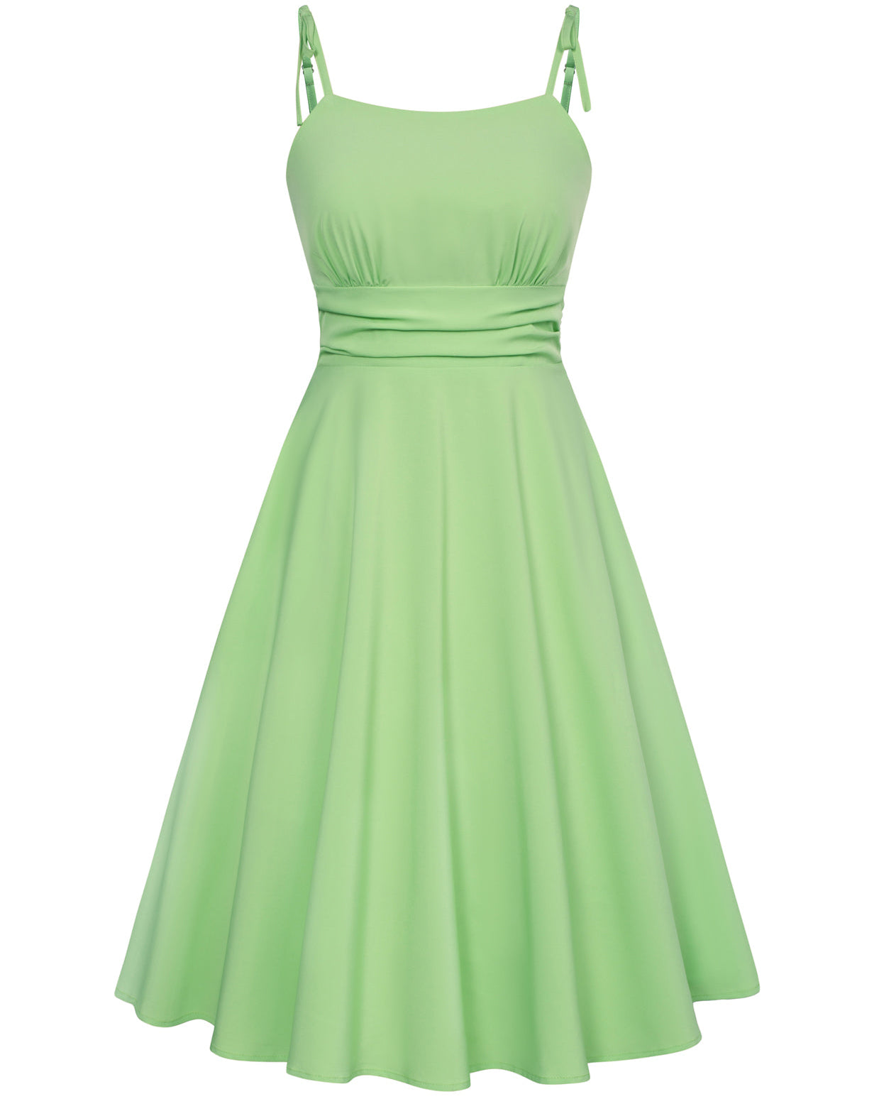 belle poque Summer Slip Dresses for Women Spaghetti Strap Midi Sun Dress Cute Casual Dress with Pockets Green