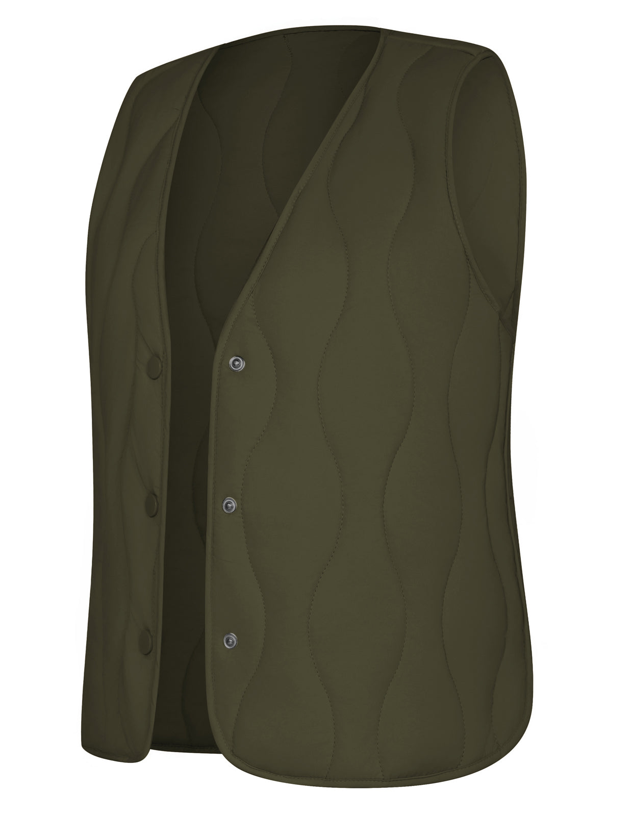 belle poque Vintage Padded Vest Sleeveless V-Neck Single Breasted Warm Vest Coat