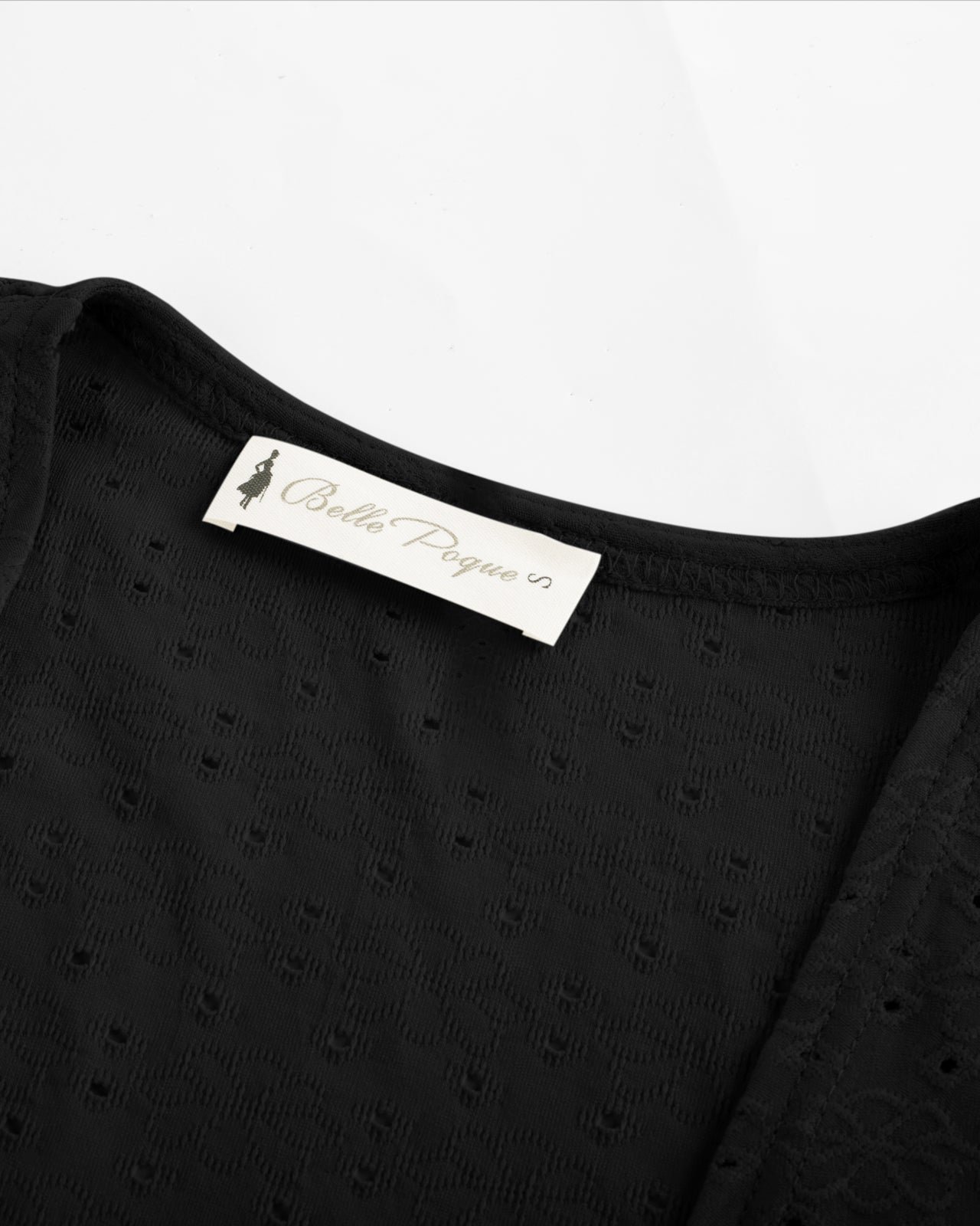 belle poque Women Vintage Hollowed-out Shrug Ruched Short Sleeve Open Front Tops