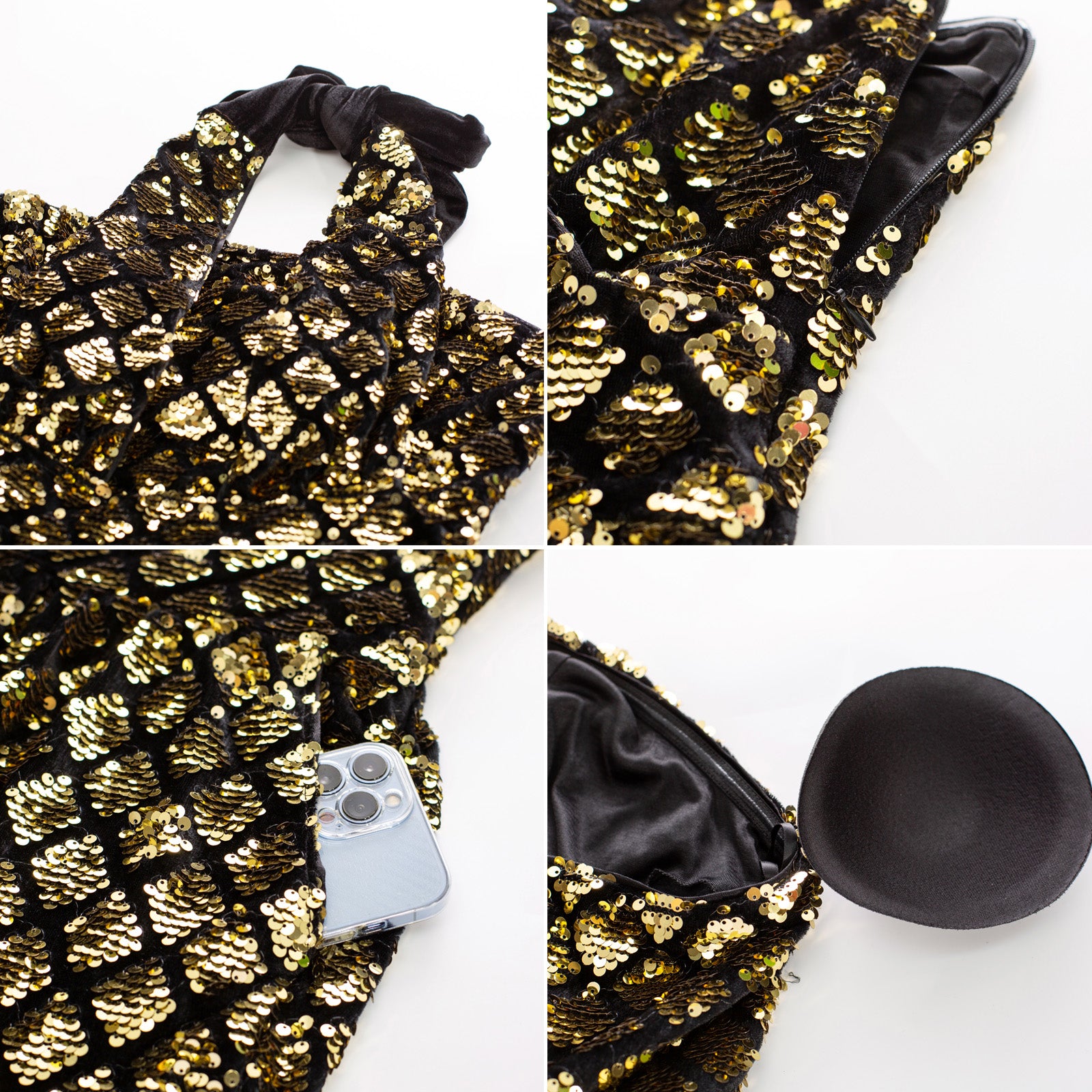 belle poque Sequined Jumpsuit Defined Waist Backless Halterneck Jumpsuit