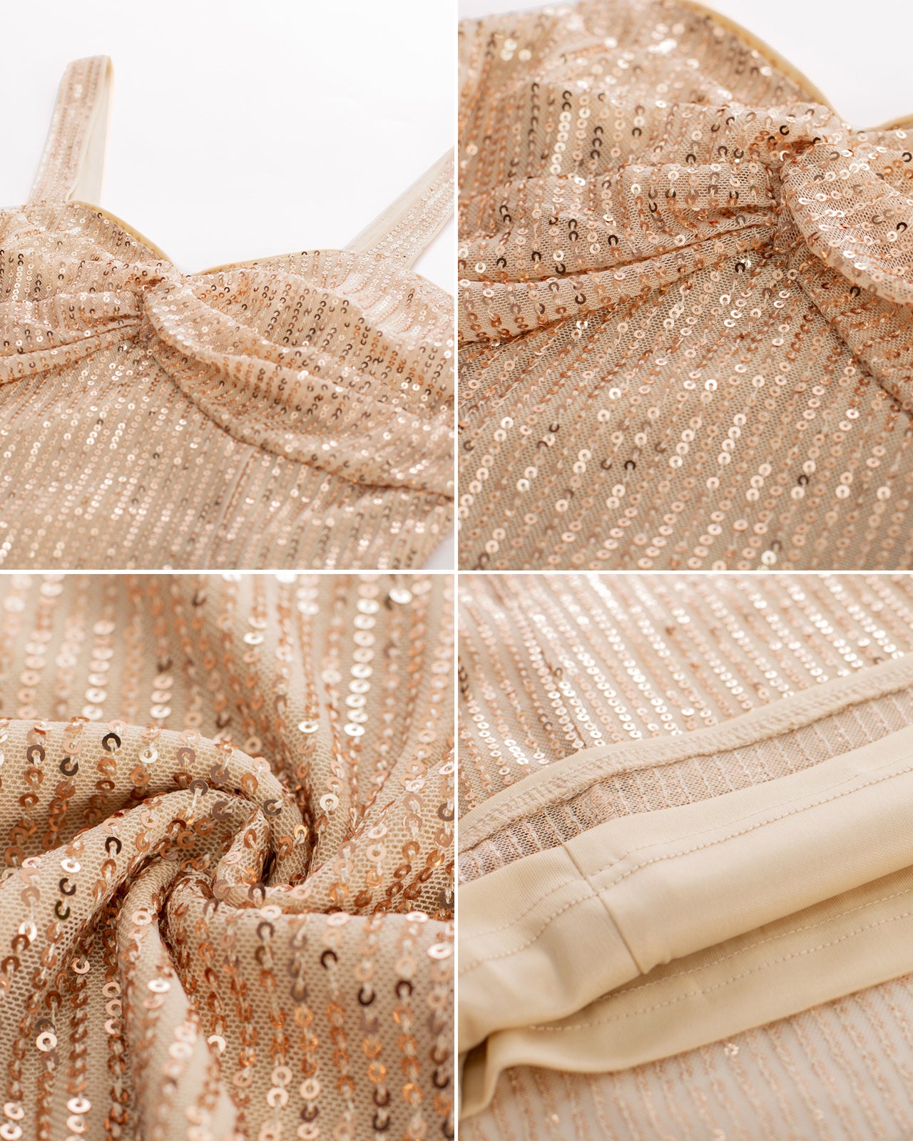 belle poque Seckill Offer⌛Vintage Sequined Tops Slim Fit Knotted Bodice Party Tops