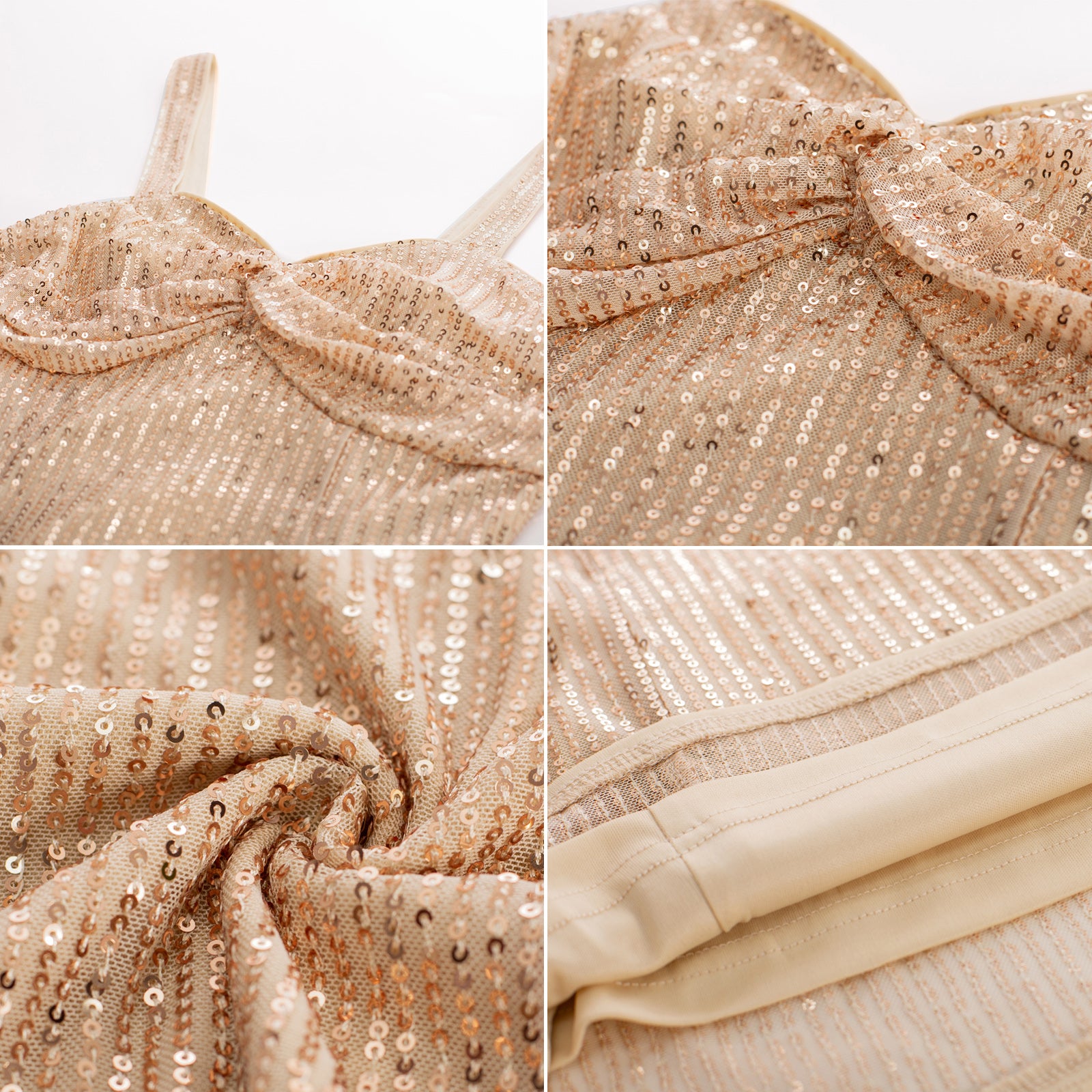 belle poque Seckill Offer⌛Vintage Sequined Tops Slim Fit Knotted Bodice Party Tops