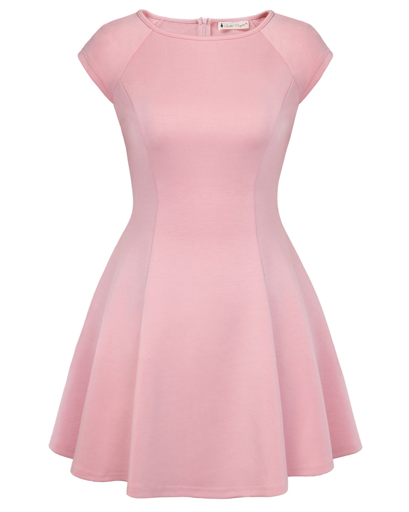 belle poque 2026 Elegant Formal Classy Cocktail Party Dress Boat Neck Short Dresses Pink