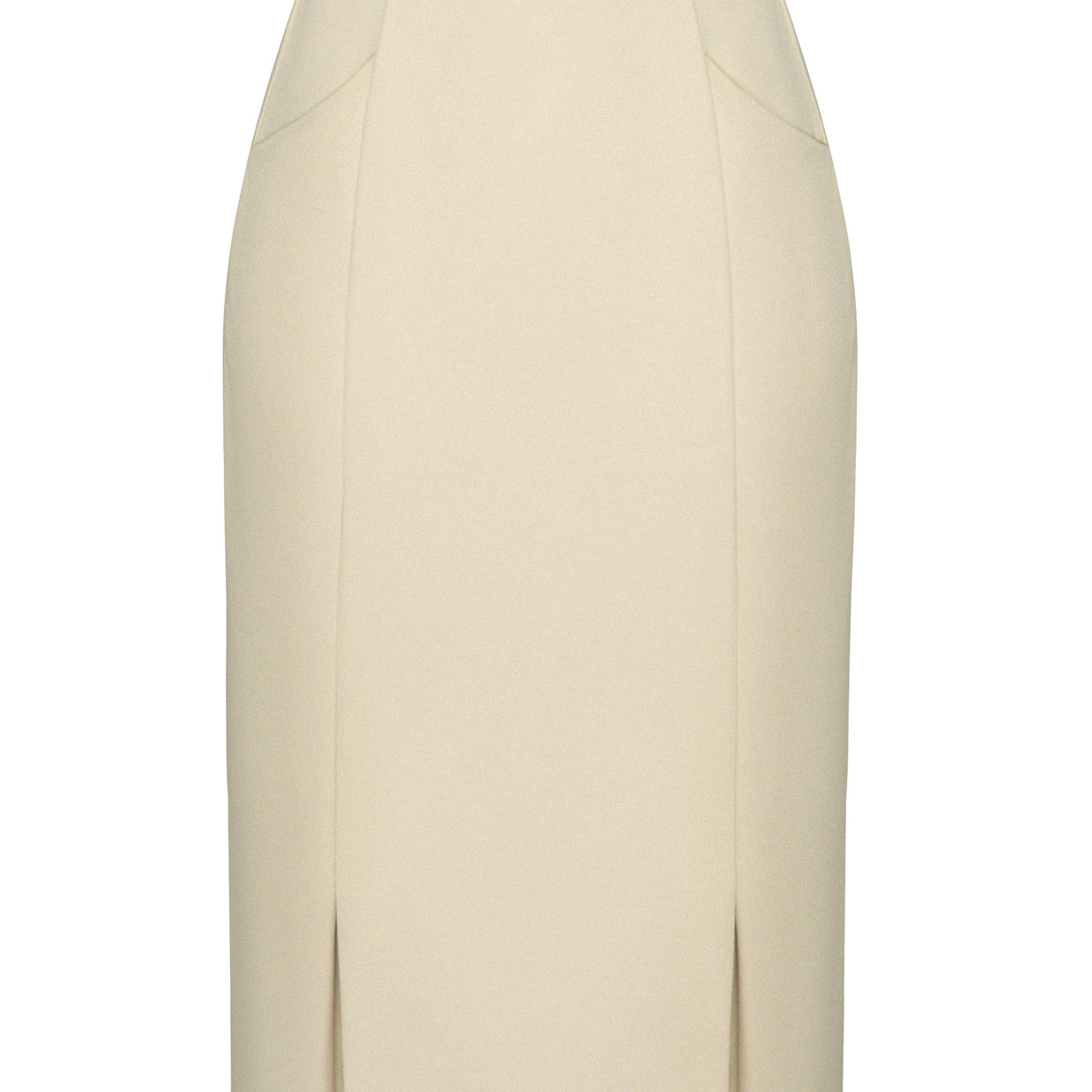 belle poque BP Women Vintage Bodycon Skirt Elastic Waist Below Knee Hips-Wrapped Skirt Beige