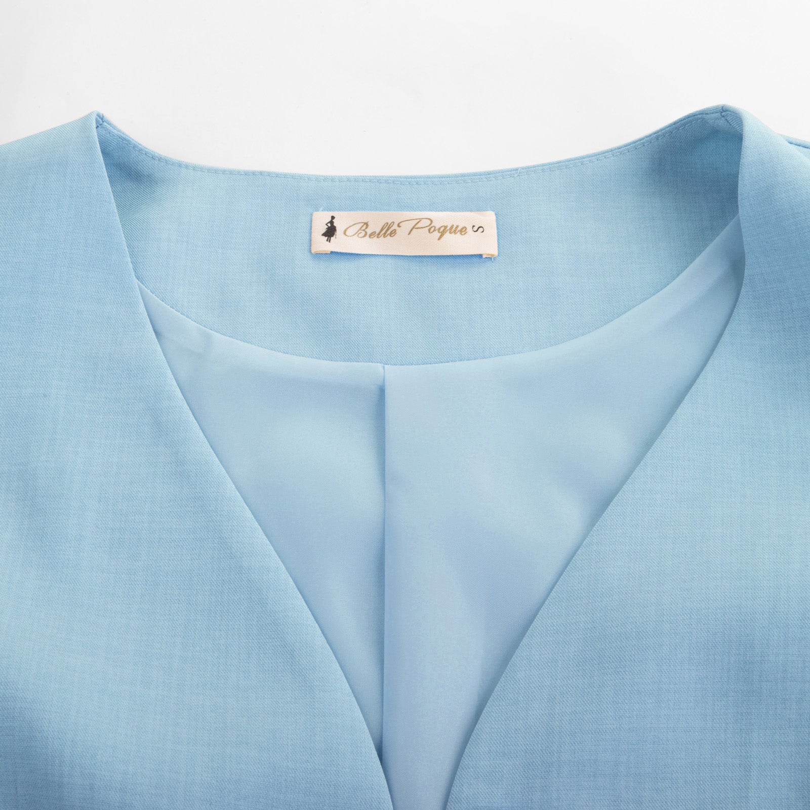 belle poque BP Women Vintage Single Breasted Waistcoat V-Neck Smocked Side Waist Vest