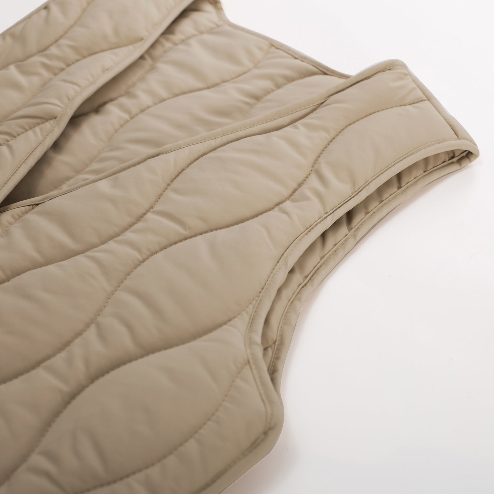 belle poque Vintage Padded Vest Sleeveless V-Neck Single Breasted Warm Vest Coat