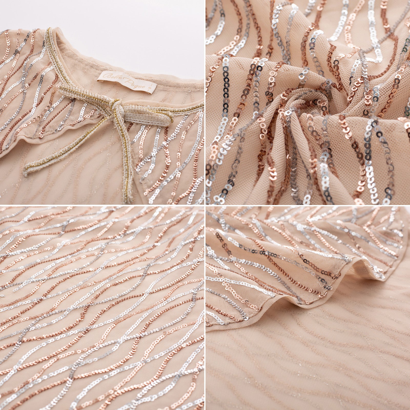 belle poque Seckill Offer⌛Cover Up for Tie Neck 1920s Shawls and Wraps