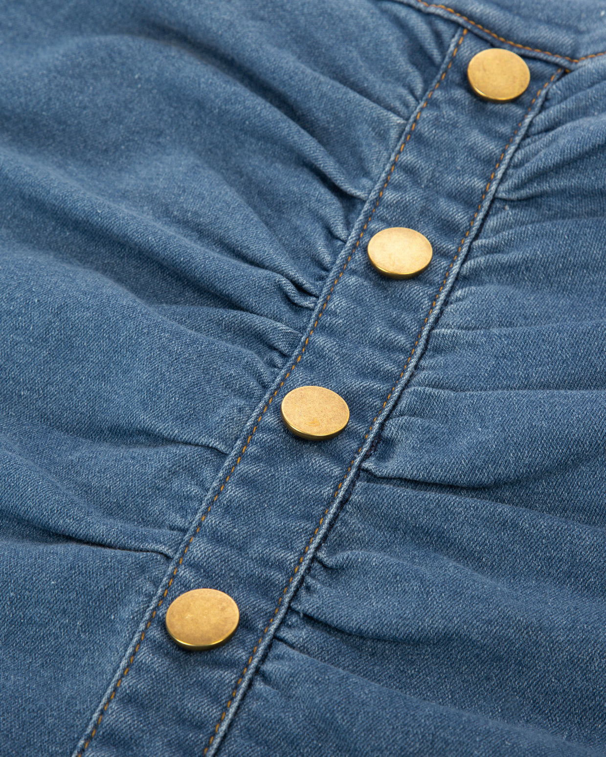 belle poque Vintage Jean Skirt with Belt High Waist Ruched Front Bodycon Skirt