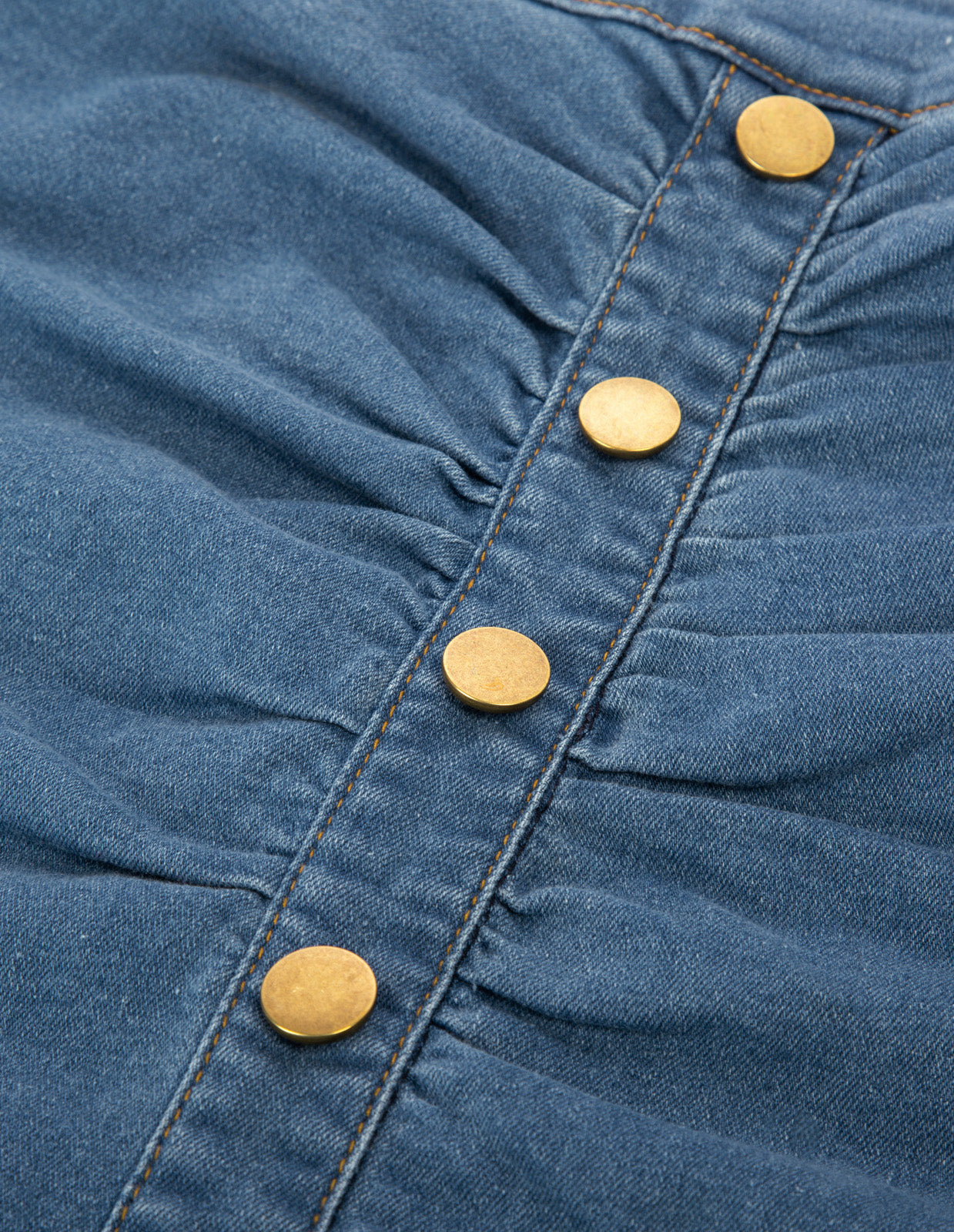 belle poque Vintage Jean Skirt with Belt High Waist Ruched Front Bodycon Skirt