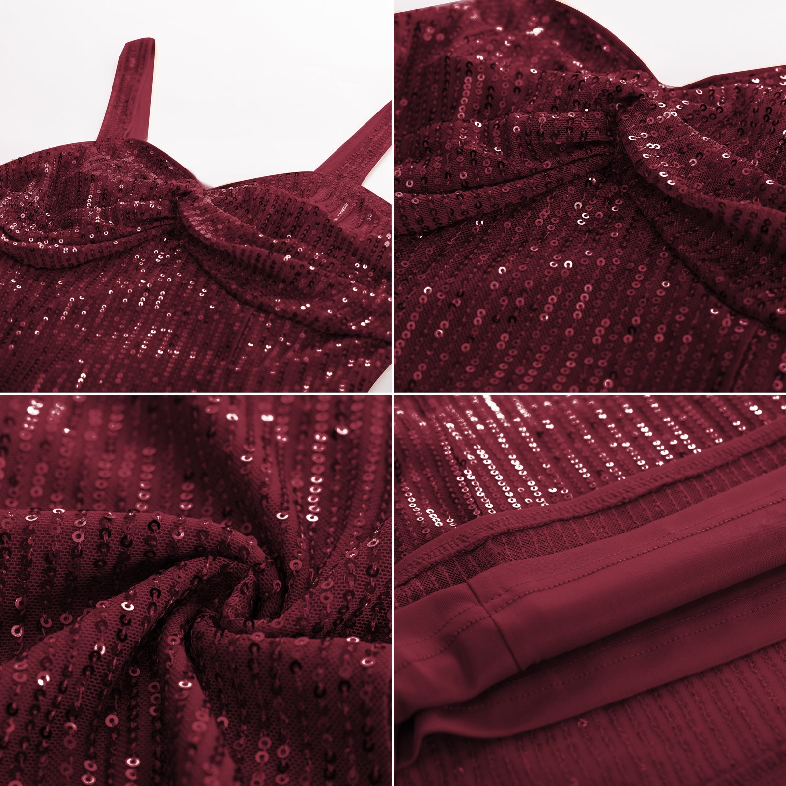 belle poque Seckill Offer⌛Vintage Sequined Tops Slim Fit Knotted Bodice Party Tops