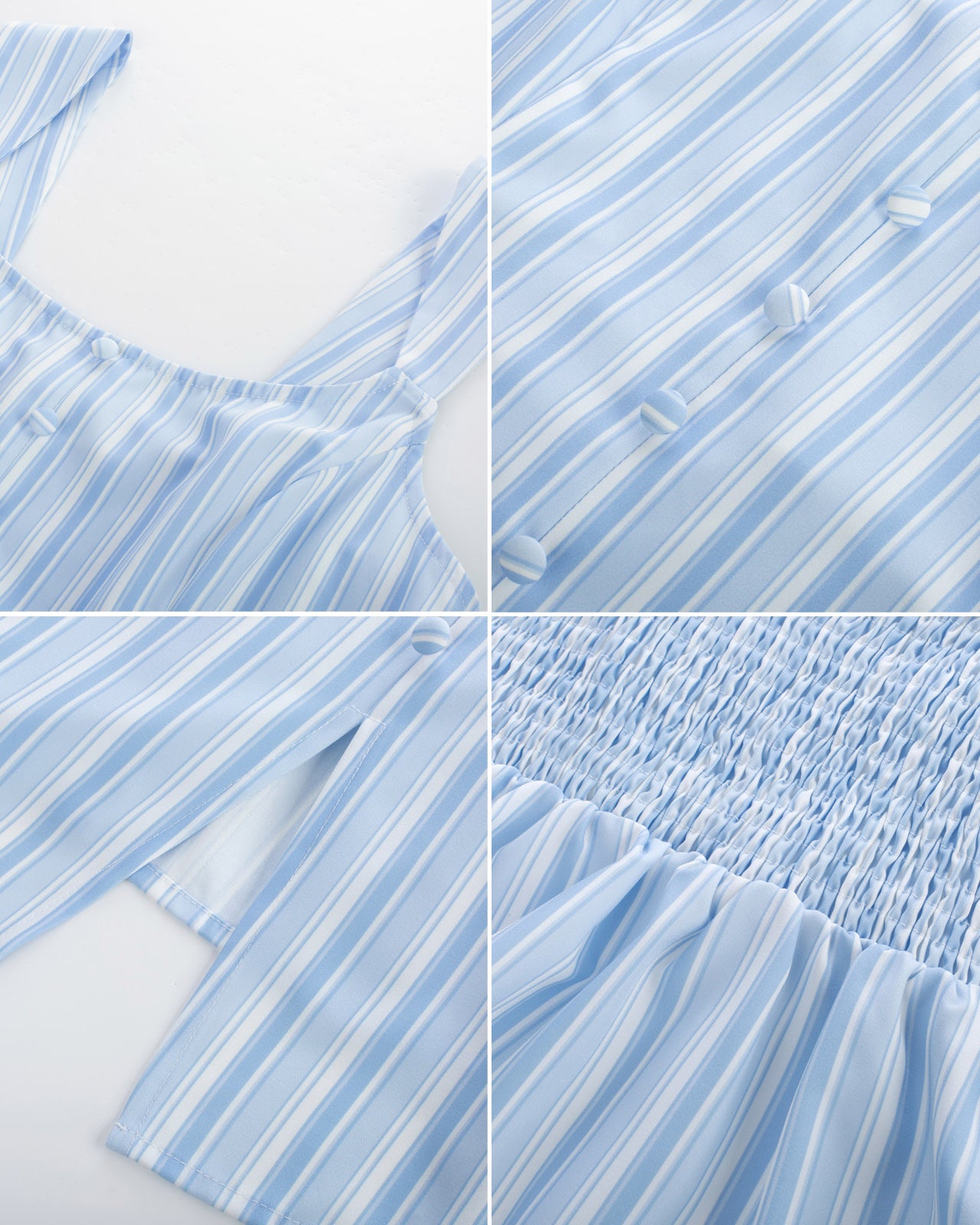 belle poque BP Women Vintage Striped Peplum Hem Tops Sleeveless Square Neck A-Line Tops