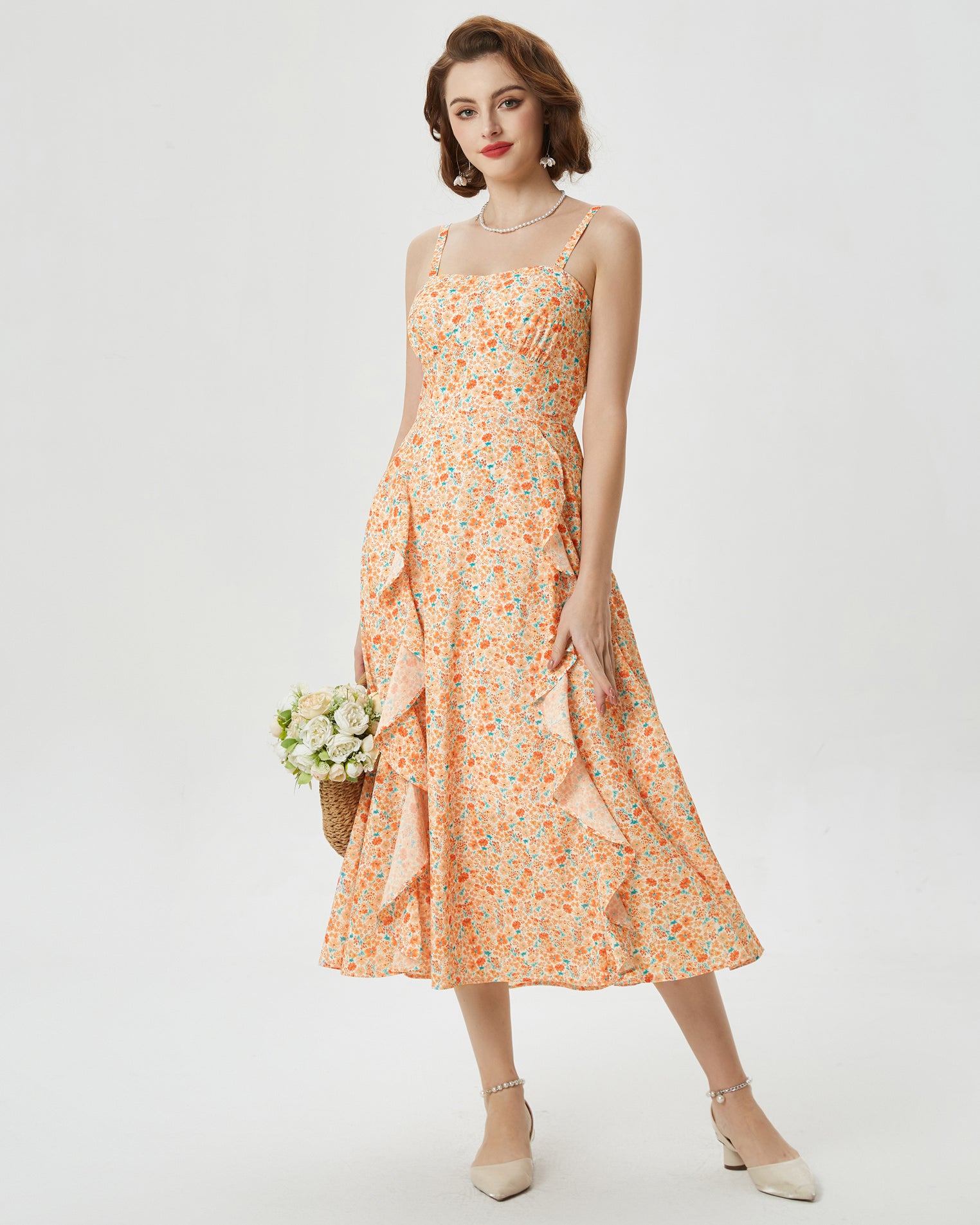 belle poque Sun Dresses for Women 2025 Boho Midi Fairy Wedding Guest Dresses