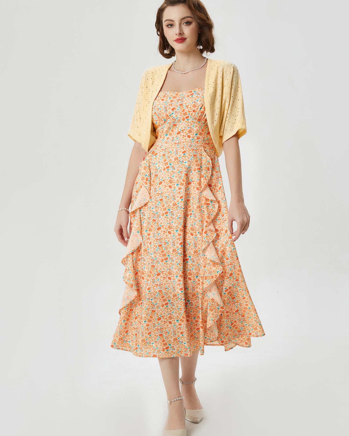 belle poque Sun Dresses for Women 2025 Boho Midi Fairy Wedding Guest Dresses