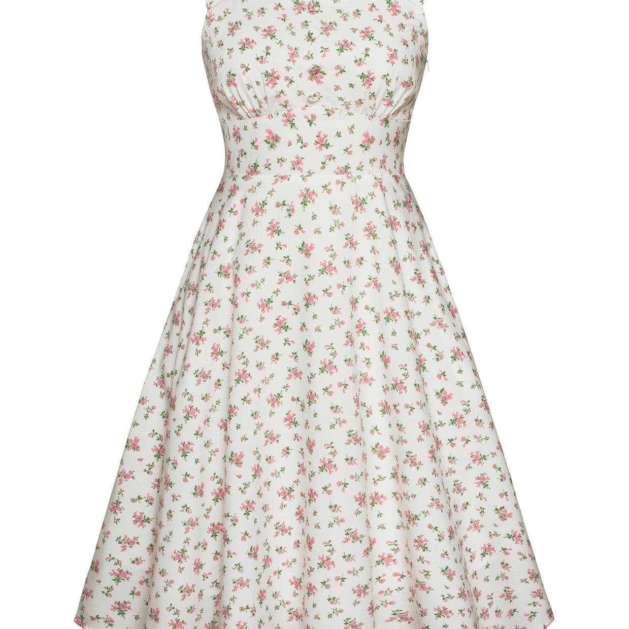 belle poque Sundress for Women A Line Midi Dress Summer Cocktail Tea Party Dress with Pockets White