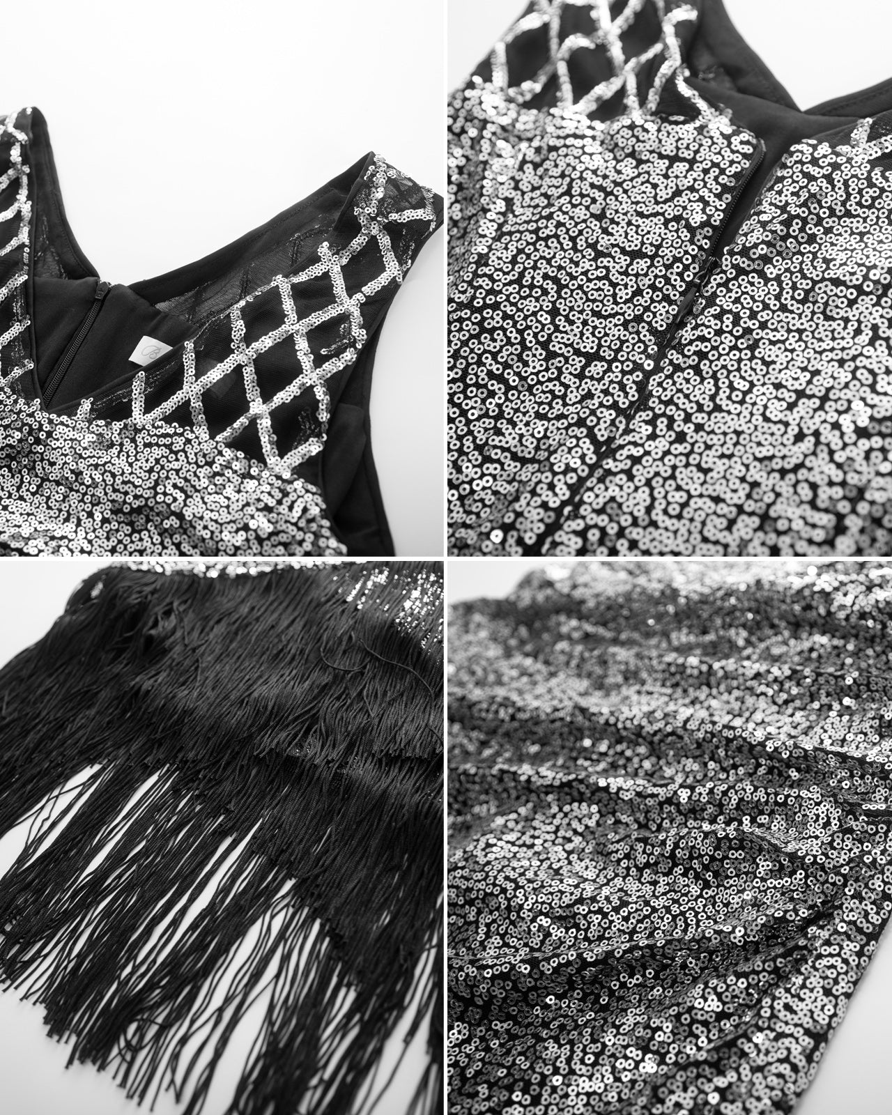 belle poque Sequin Dress Simple 1920s Flapper Cocktail Party Dresses