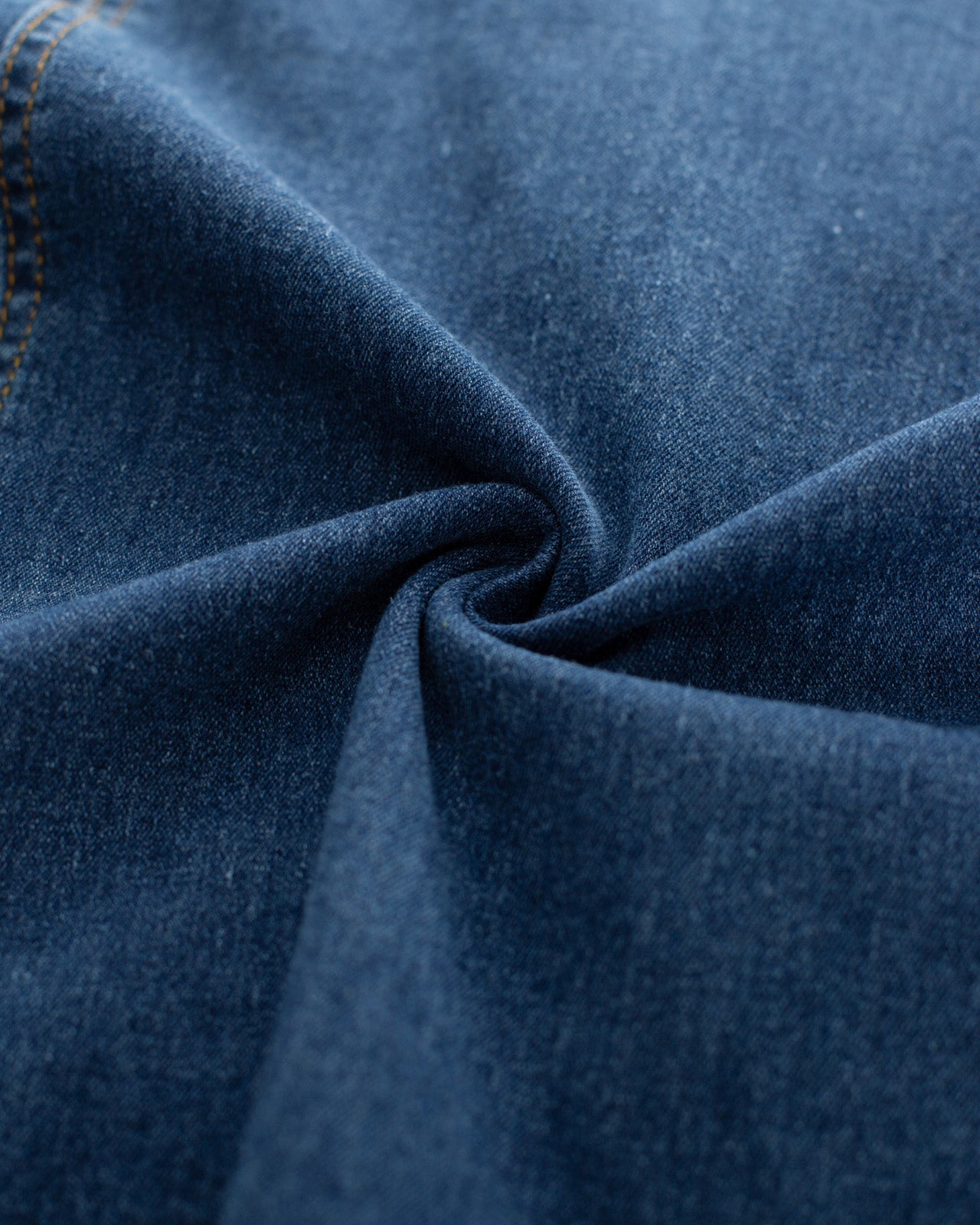 belle poque Multi-Pocket Jean Skirt Elastic High Waist Raw Hem Midi A-Line Skirt