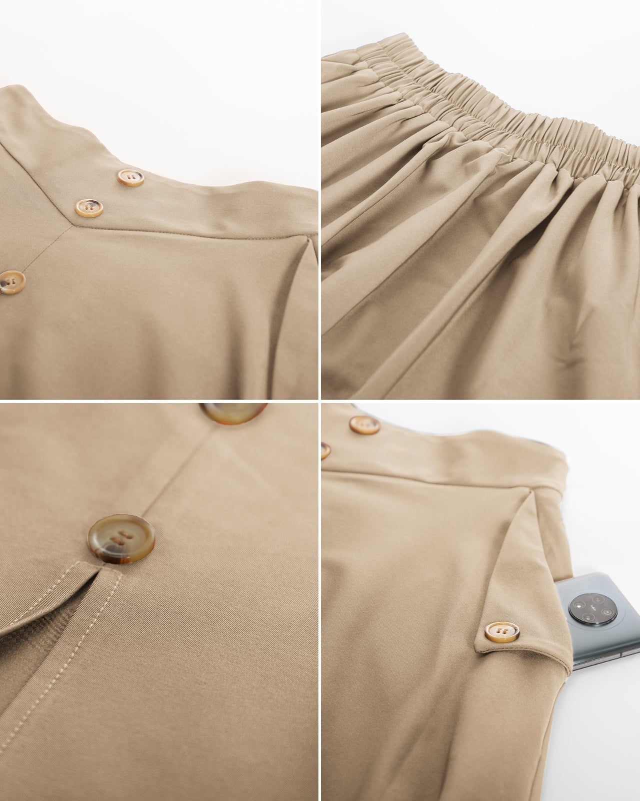 belle poque Vintage A-Line Skirt Midi Skirt Casual Skirt High Waisted Midi Party Skirt Basic A-Line Skirt