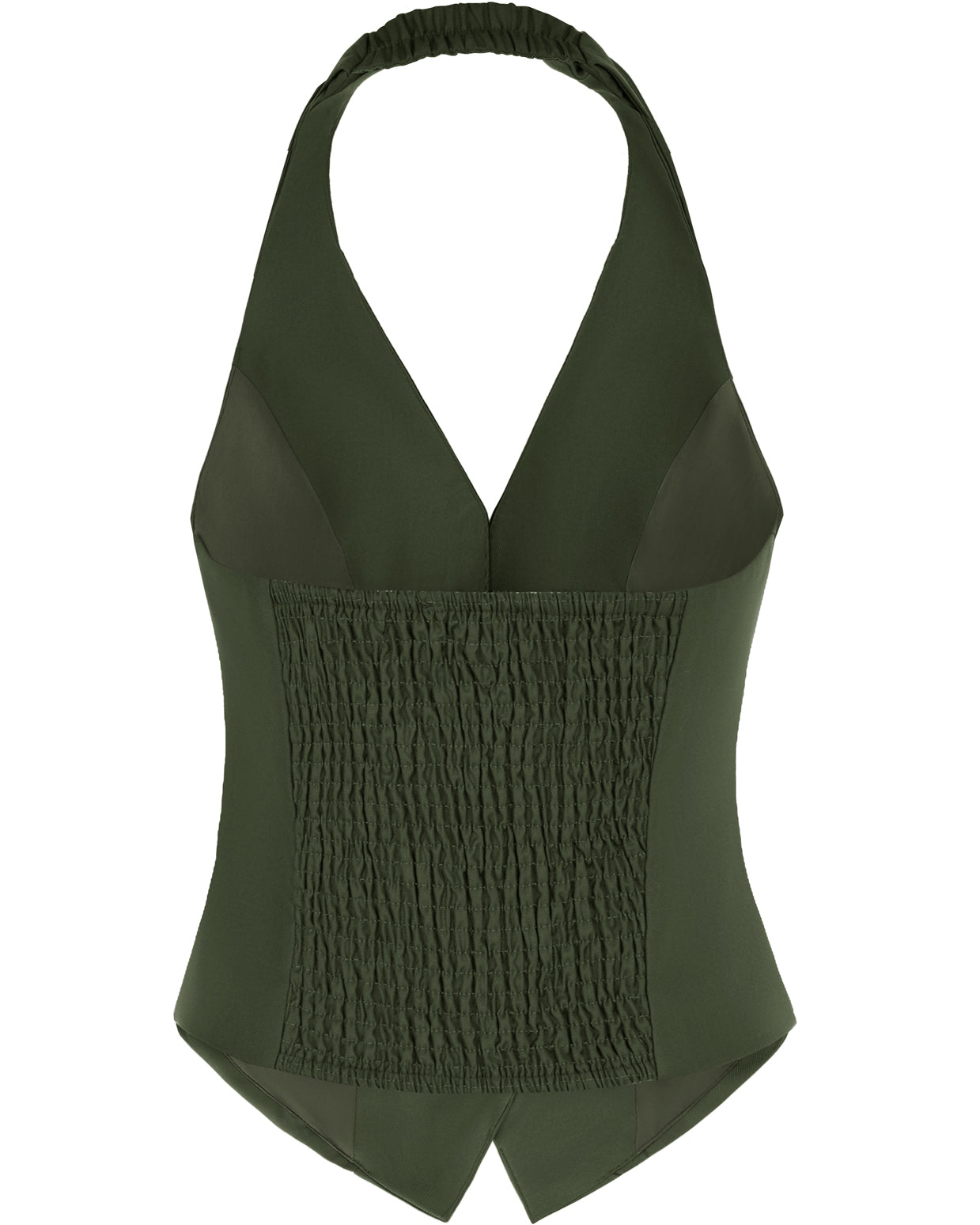 belle poque Waistcoat Vest Vintage Halter Lapel Button Down Suit Vest with Pockets