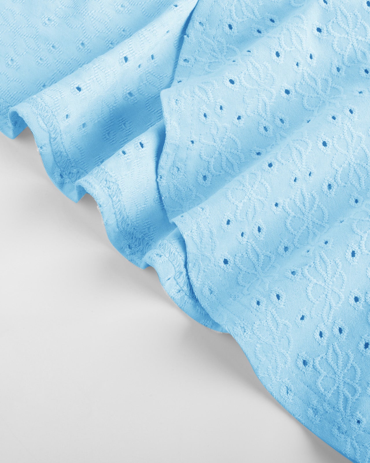 belle poque Women Vintage Hollowed-out Shrug Ruched Short Sleeve Open Front Tops