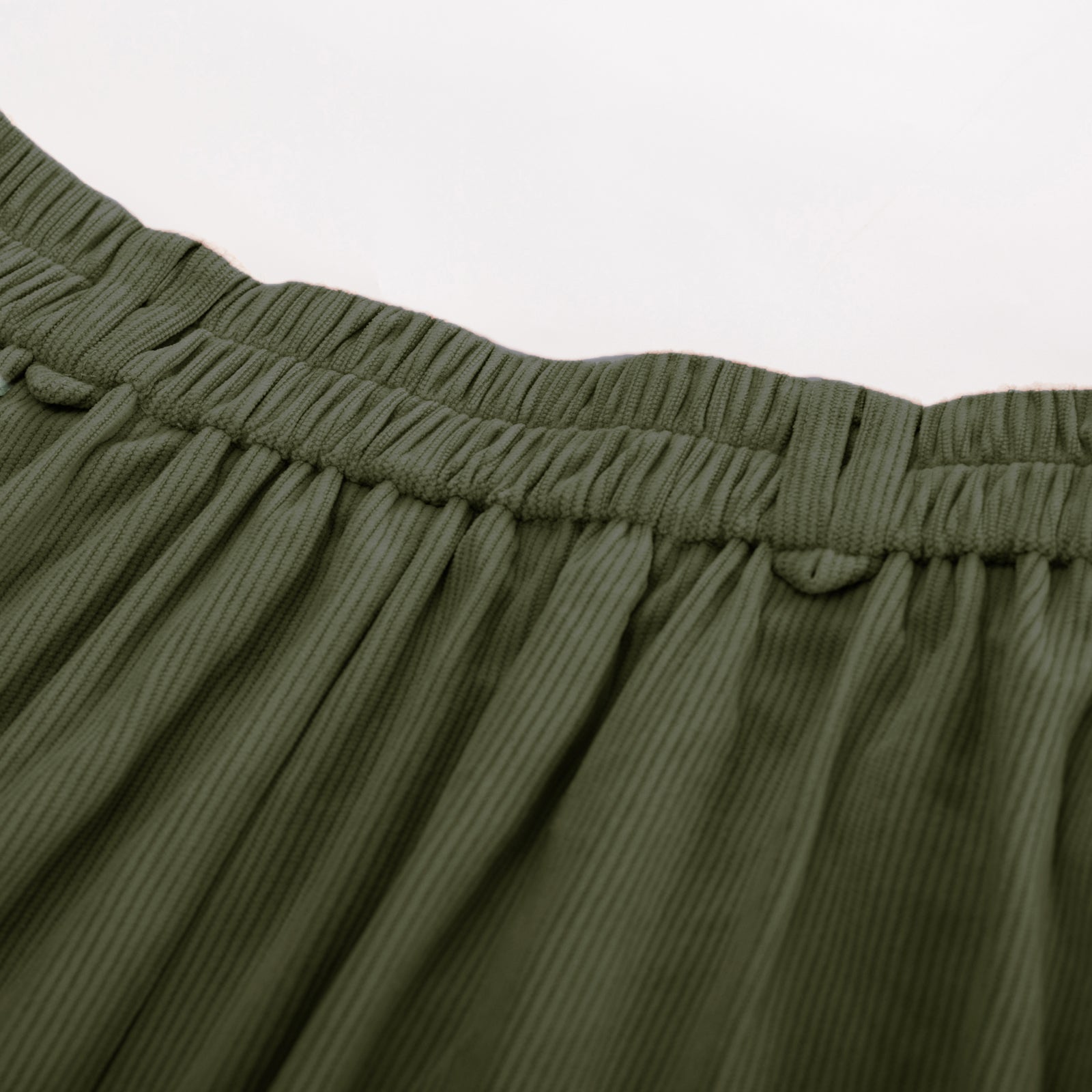 belle poque Vintage Swing Skirt Elastic Waist Flared A-Line Mid-Calf Skirt