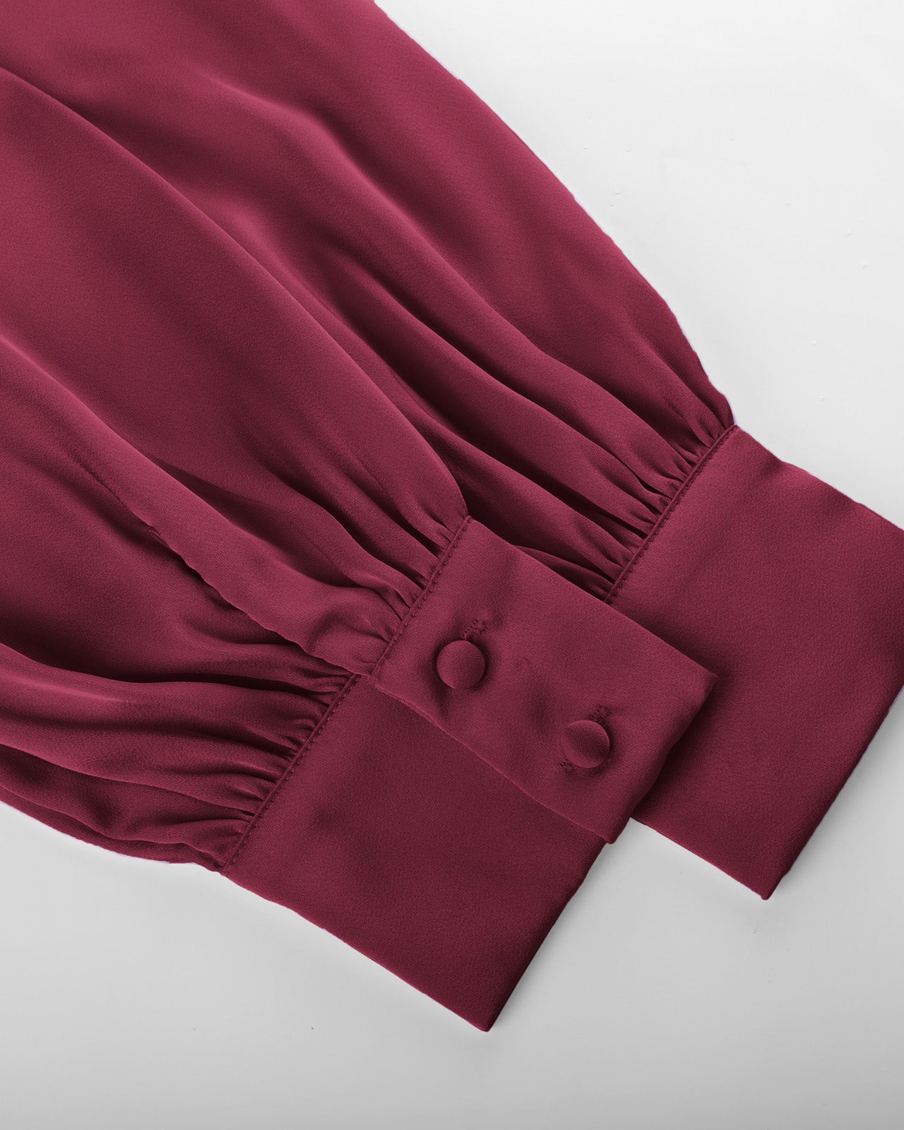 belle poque Vintage Elastic Waist Blouse Long Sleeve Lapel V-Neck Pullover Tops