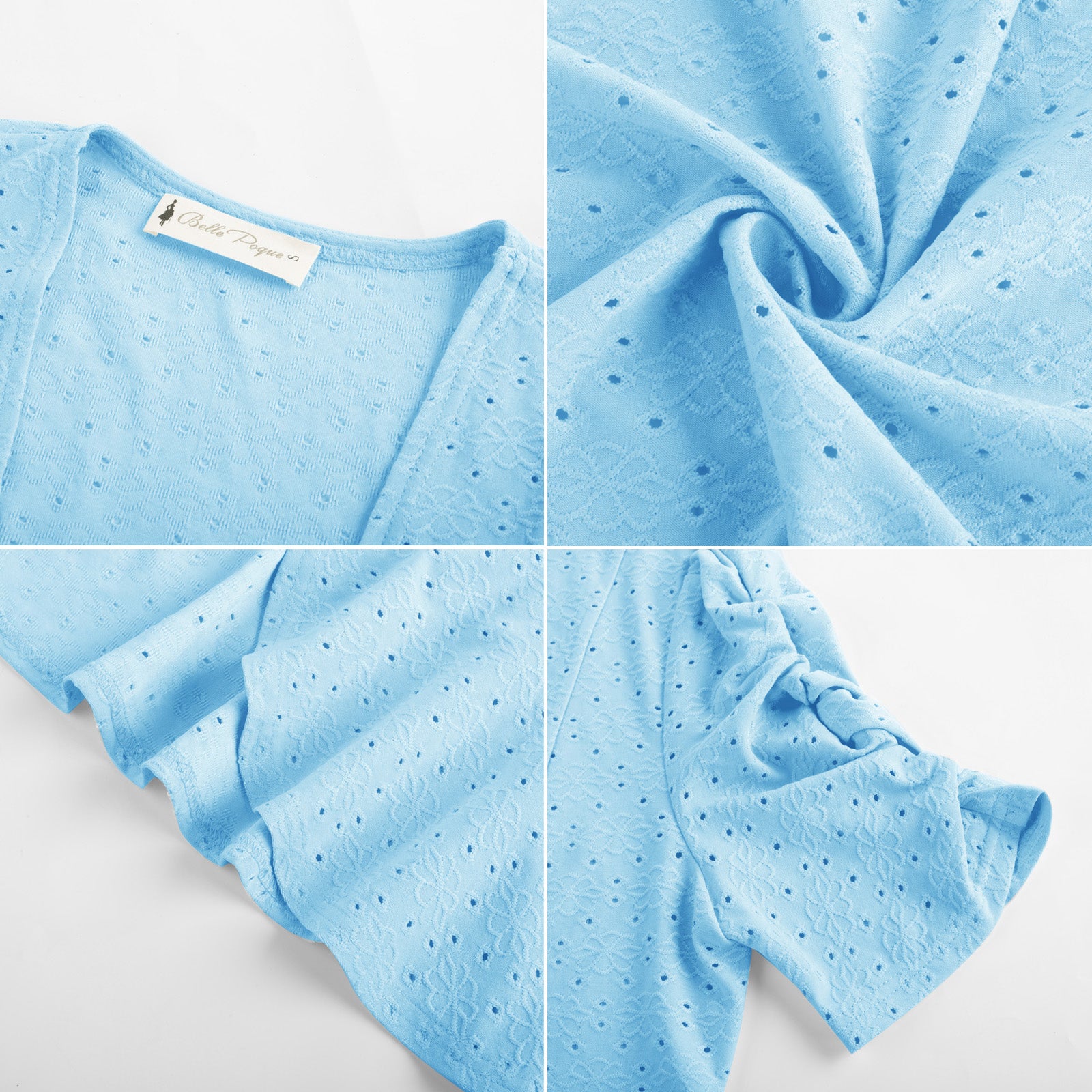 belle poque Spring 2026 Women's Short Sleeve Bolero Shrug Lightweight Cardigan