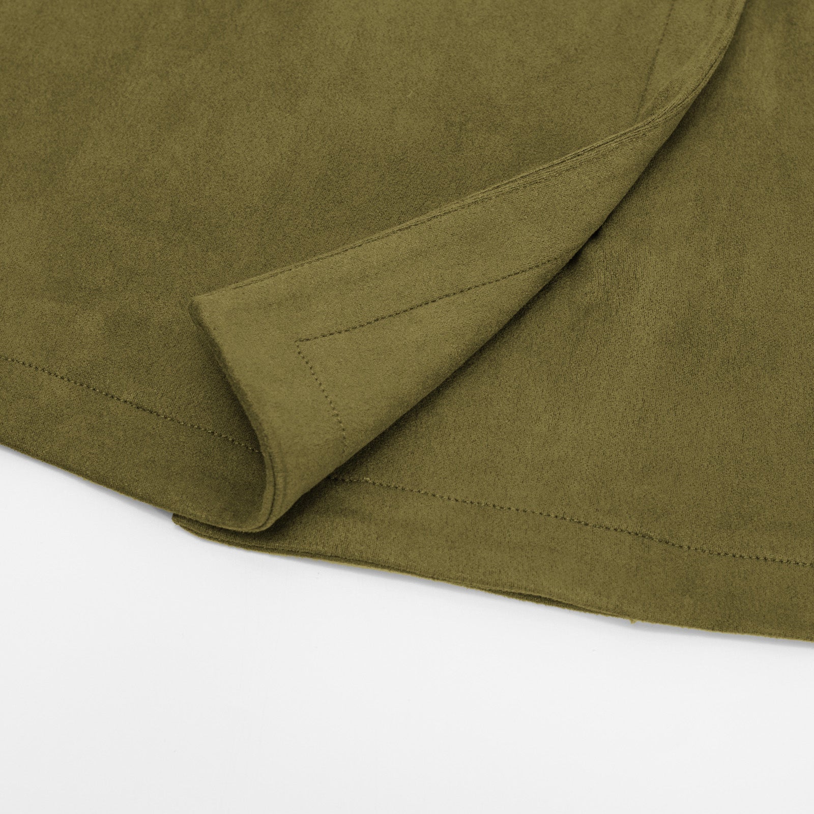 belle poque Vintage Faux Suede Dress Sleeveless V-Neck Elastic Waist A-Line Dress