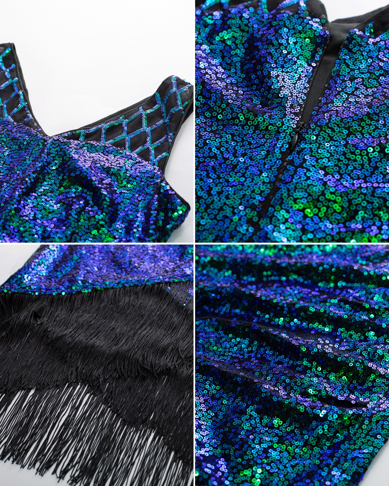 belle poque Sequin Dress Simple 1920s Flapper Cocktail Party Dresses