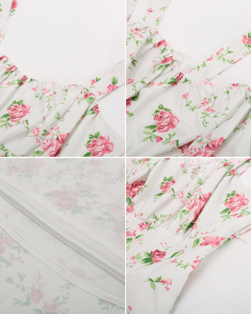 belle poque Vintage Two-Way Defined Waist Dress Ruched Bodice Flared A-Line Dress