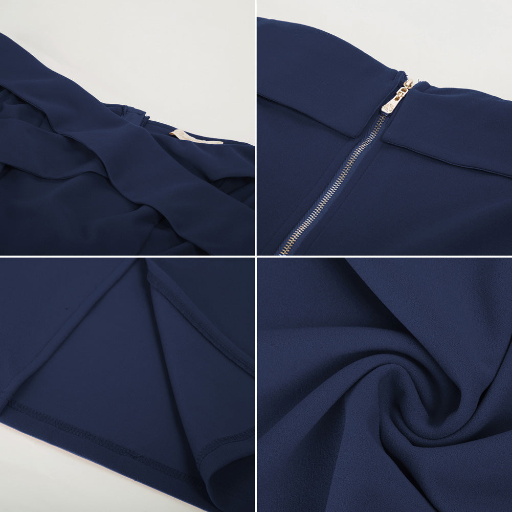 belle poque Seckill Offer⌛Vintage Off Shoulder V Neck Bodycon Pencil Dress Short Sleeve Homecoming Bodycon Dress Work Cocktail