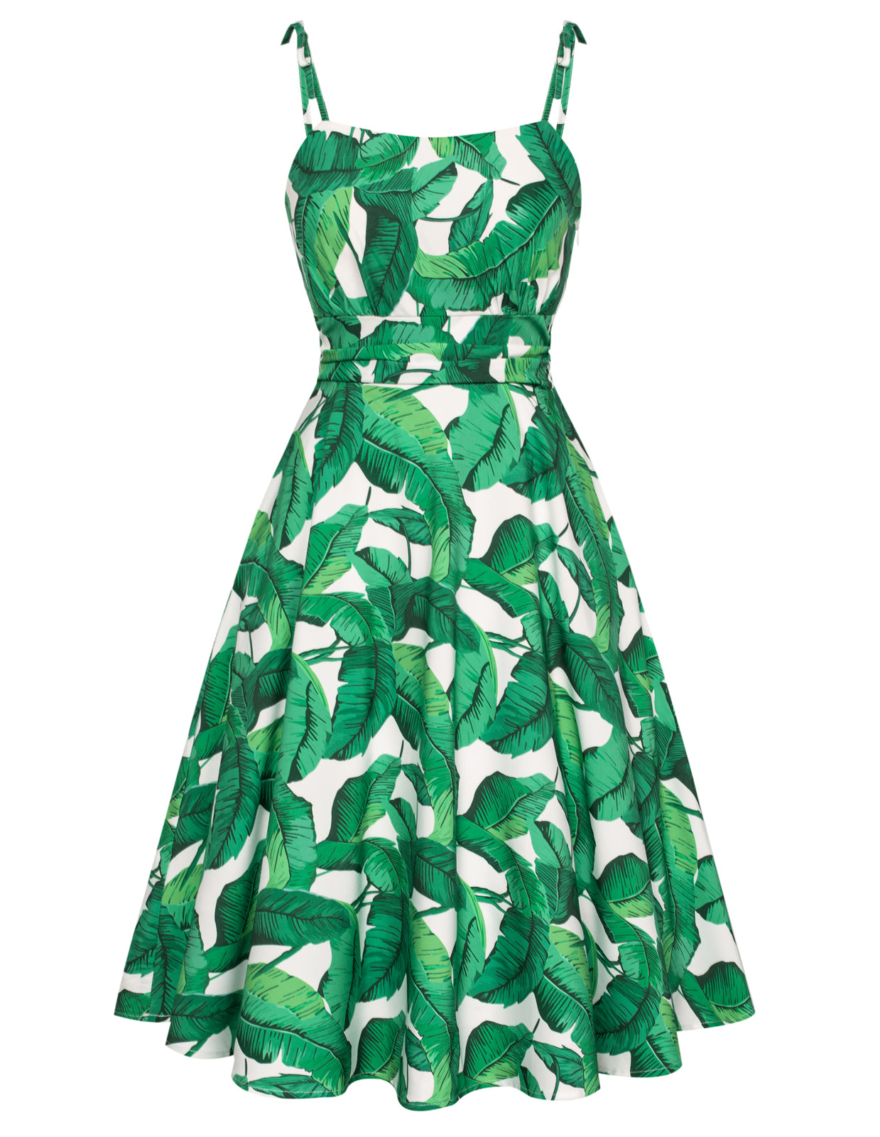 belle poque 2025 Summer Dresses for Women Midi Sun Dress Cute Casual Dress with Pockets Leaf