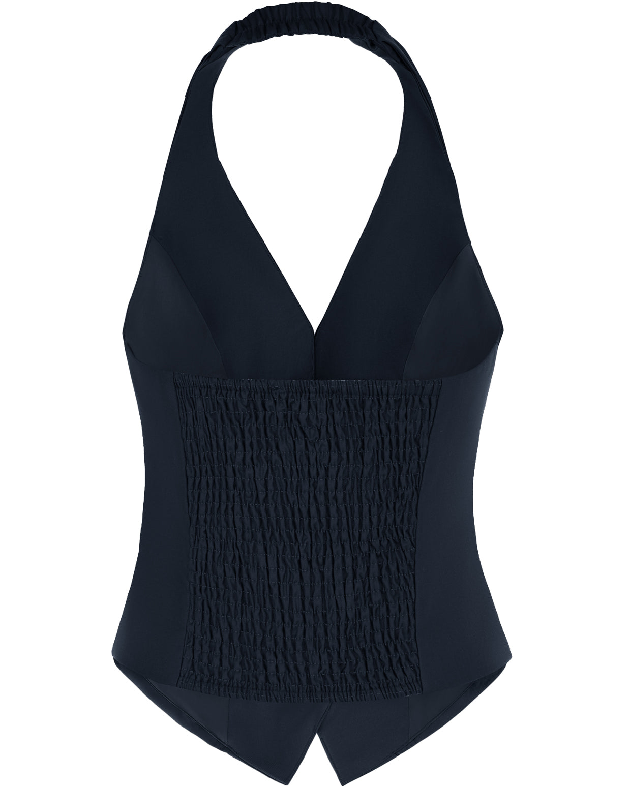 belle poque Waistcoat Vest Vintage Halter Lapel Button Down Suit Vest with Pockets