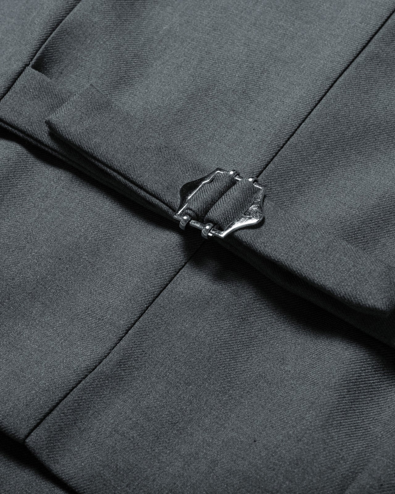 belle poque Vintage Oblique Placket Vest Coat V-Neck Handkerchief Hem Waistcoat