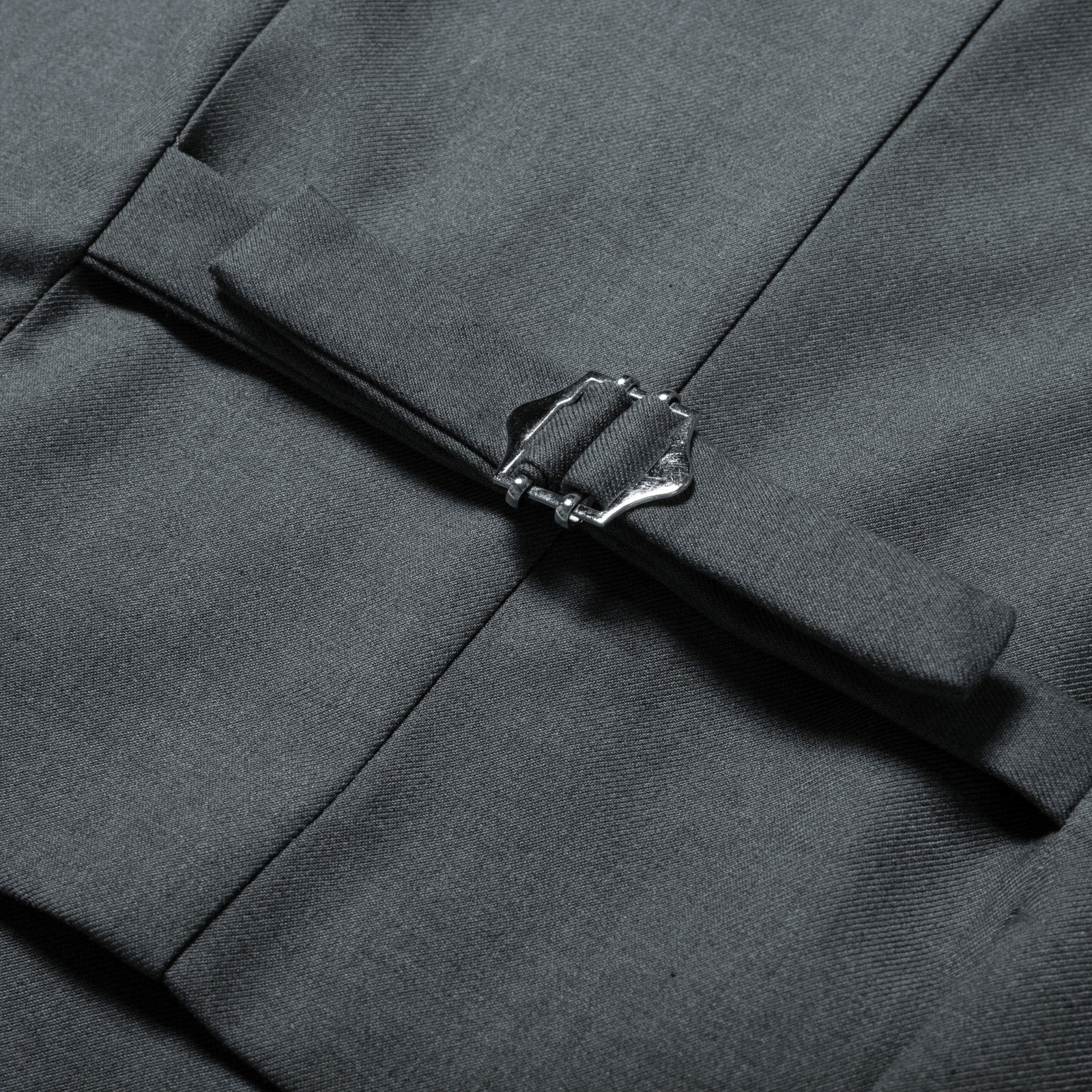 belle poque Vintage Oblique Placket Vest Coat V-Neck Handkerchief Hem Waistcoat