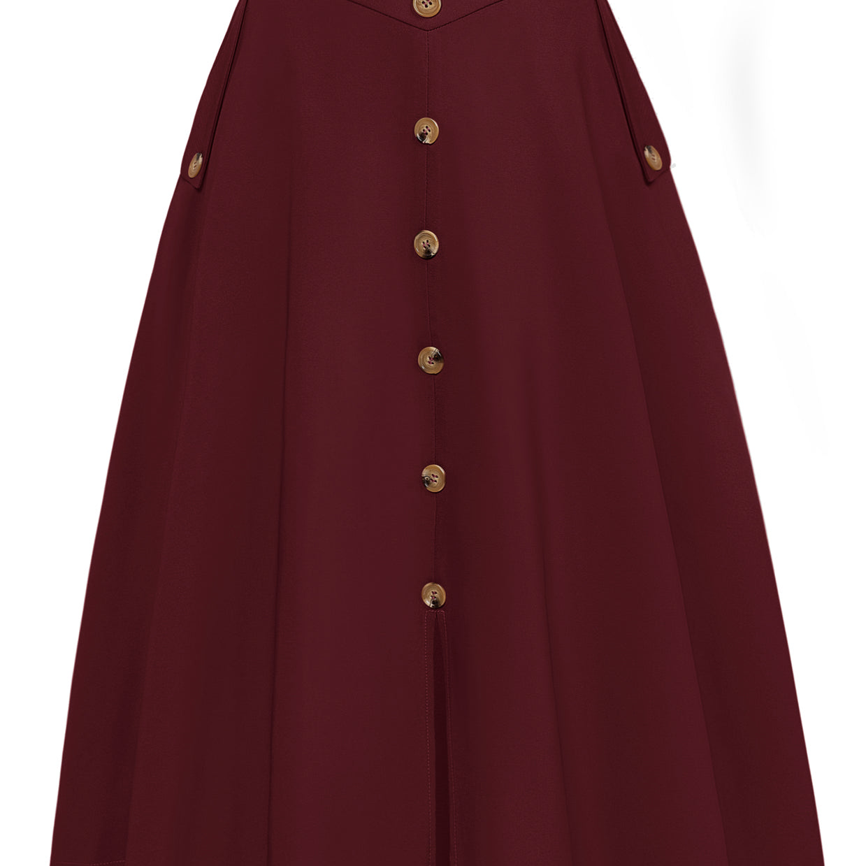 belle poque Vintage A-Line Skirt Midi Skirt Casual Skirt High Waisted Midi Party Skirt Basic A-Line Skirt Red